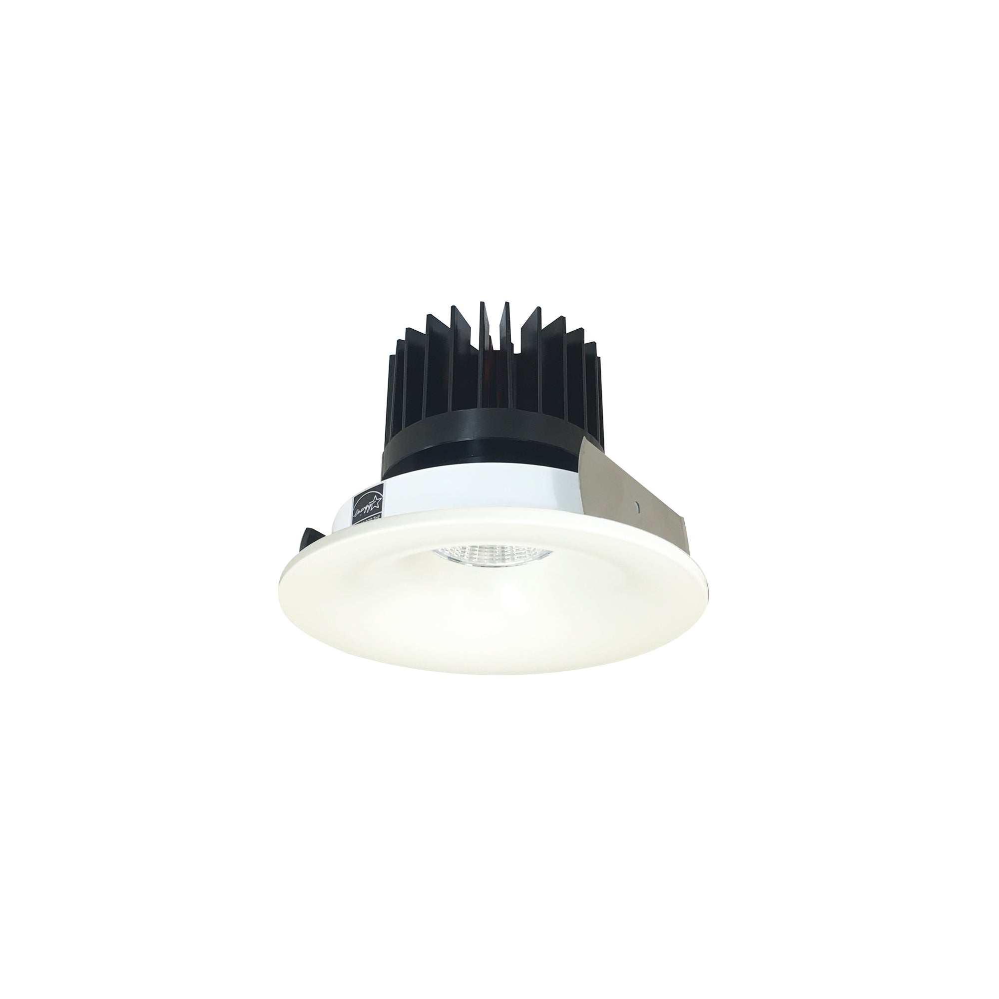 Nora Lighting NIO - 4RNBCDXWW/HL 4" Iolite LED Round Bullnose, 1500lm/2000lm/2500lm (varies by housing), Comfort Dim, White Finish - Sonic Electric
