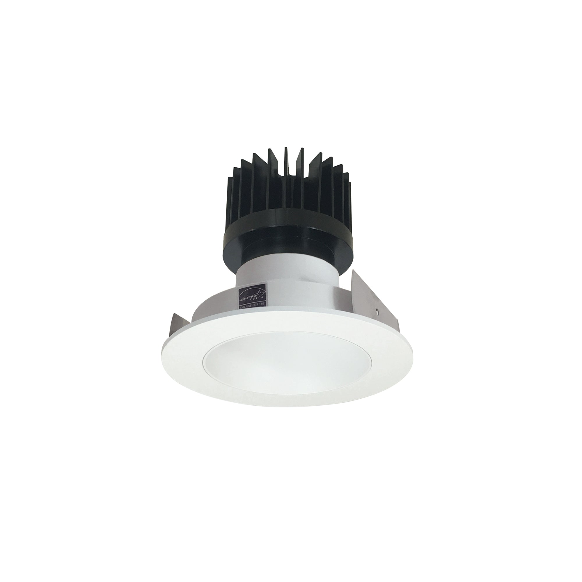 Nora Lighting NIO - 4RNDC40XMPW/HL 4" Iolite LED Round Reflector, 1500lm/2000lm/2500lm (varies by housing), 4000K - Matte Powder White Reflector / Matte Powder White Flange - Sonic Electric