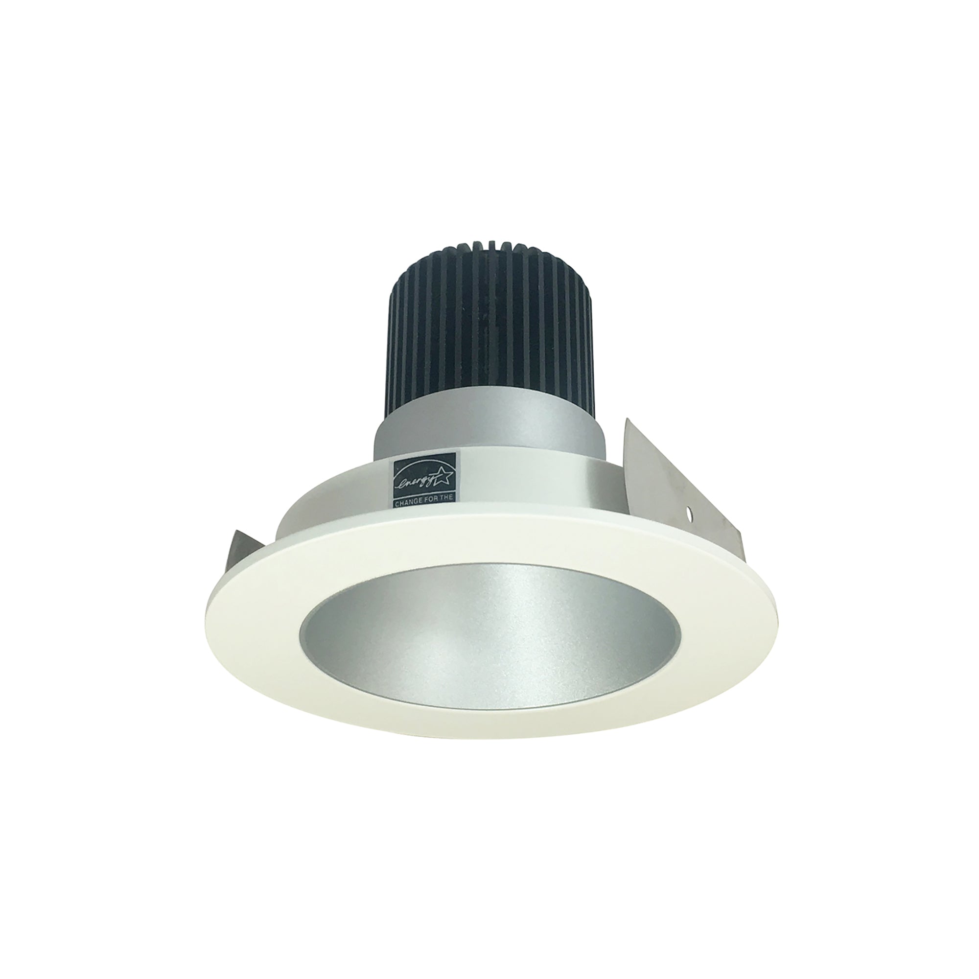 Nora Lighting NIO - 4RNDCCDXHW 4" Iolite LED Round Reflector, 800lm / 14W, Comfort Dim - Haze Reflector / White Flange - Sonic Electric