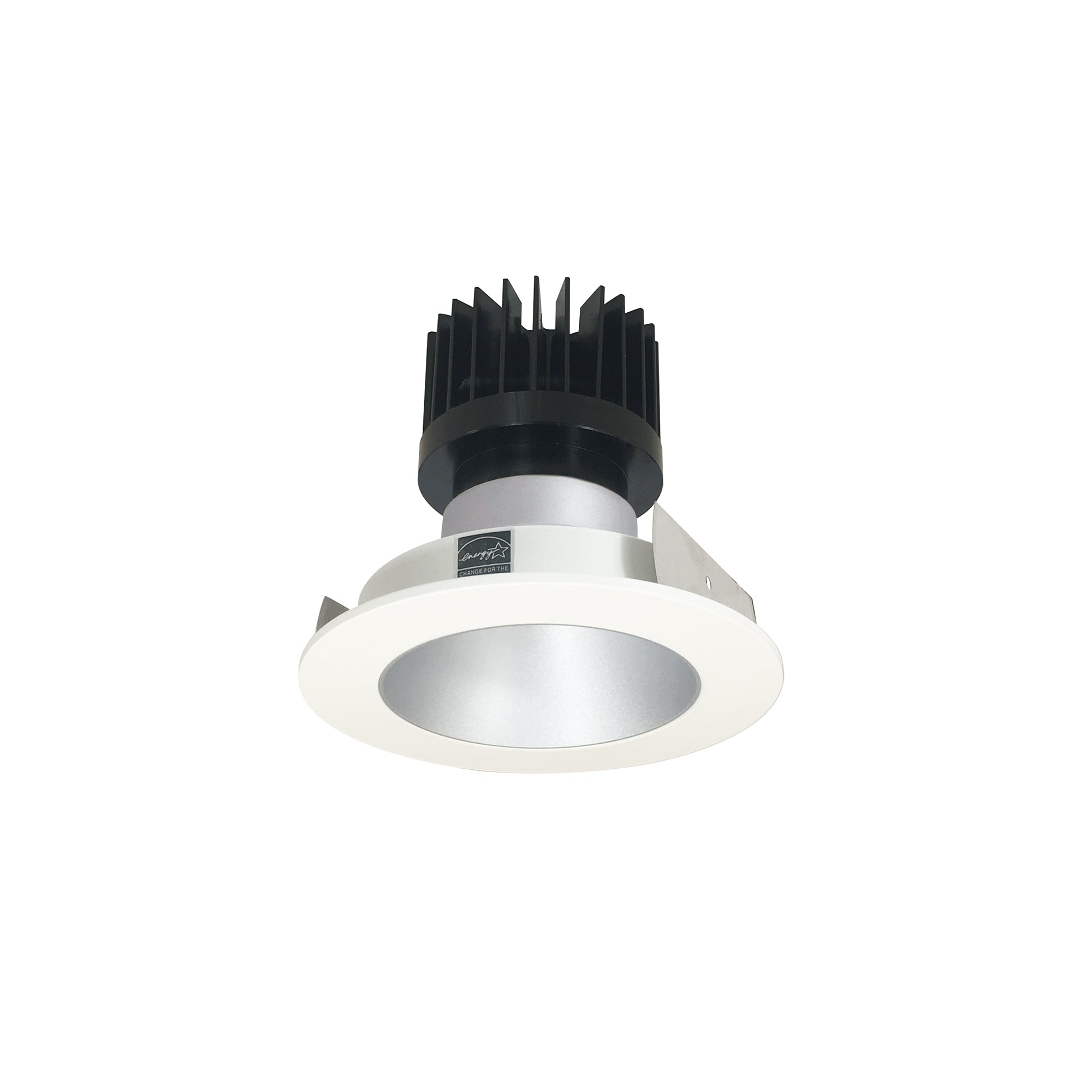 Nora Lighting NIO - 4RNDCCDXHW/HL 4" Iolite LED Round Reflector, 1500lm/2000lm/2500lm (varies by housing), Comfort Dim, Haze Reflector / White Flange - Sonic Electric