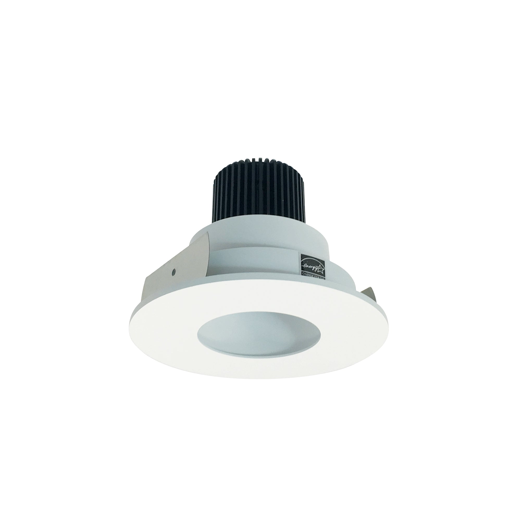 Nora Lighting NIO - 4RPH40XMPW/10 4" Iolite LED Round Pinhole, 1000lm / 14W, 4000K - Matte Powder White Pinhole / Matte Powder White Flange - Sonic Electric