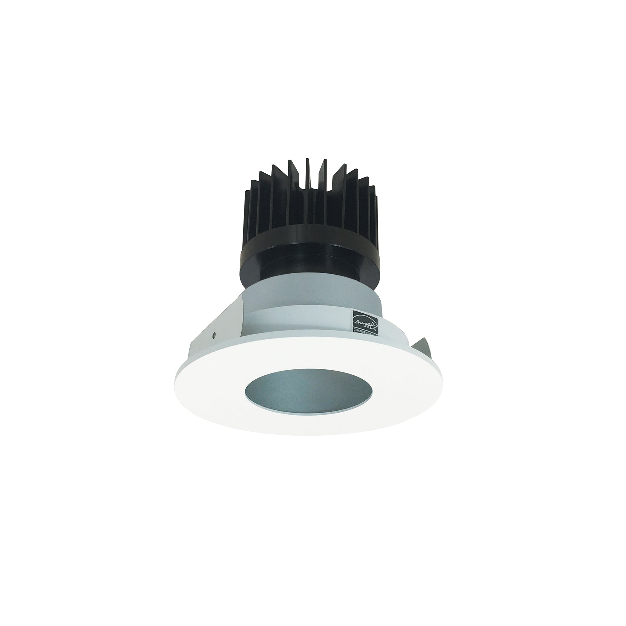 Nora Lighting NIO - 4RPH50XHZMPW/HL 4" Iolite LED Round Pinhole, 1500lm/2000lm/2500lm (varies by housing), 5000K - Haze Pinhole / Matte Powder White Flange - Sonic Electric