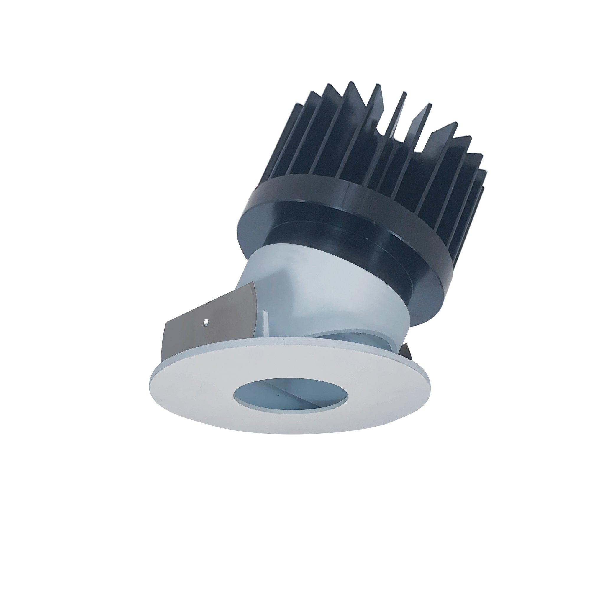 Nora Lighting NIO - 4RPHA40XWW/HL 4" Iolite LED Round Adjustable Pinhole, 1500lm/2000lm/2500lm (varies by housing), 4000K - White Pinhole / White Flange - Sonic Electric