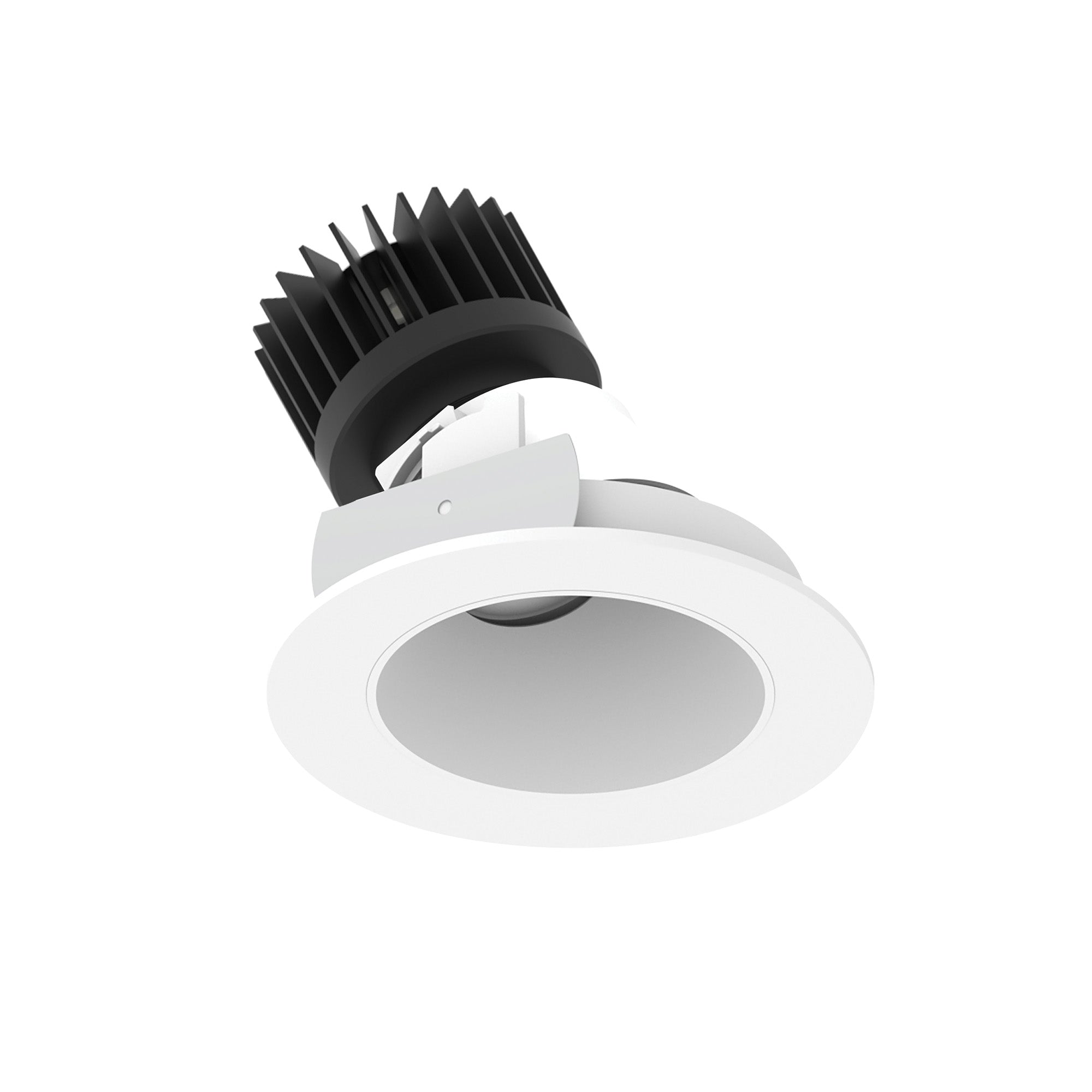 Nora Lighting NIO - 4RSLA40XMPW/HL 4" Iolite LED Round Adjustable Slot, 1500lm/2000lm (varies by housing), 3000K, Matte Powder White Reflector / Matte Powder White Flange - Sonic Electric