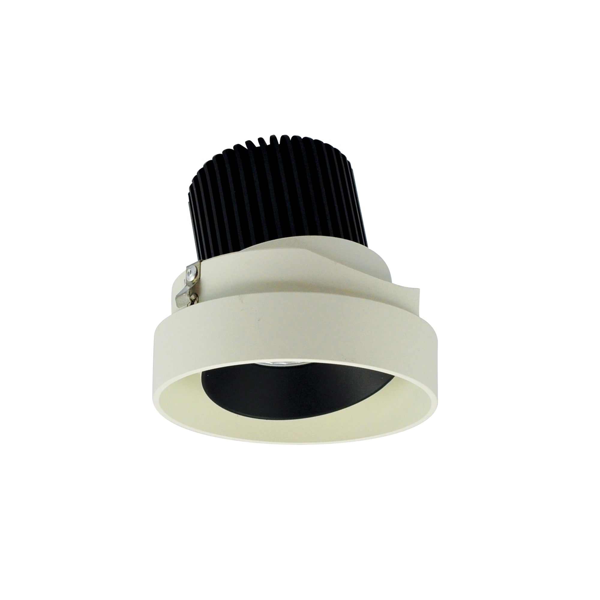 Nora Lighting NIO - 4RTLA40XBW/10 4" Iolite LED Round Trimless Adjustable, 1000lm / 14W, 4000K - Black Adjustable / White Reflector - Sonic Electric