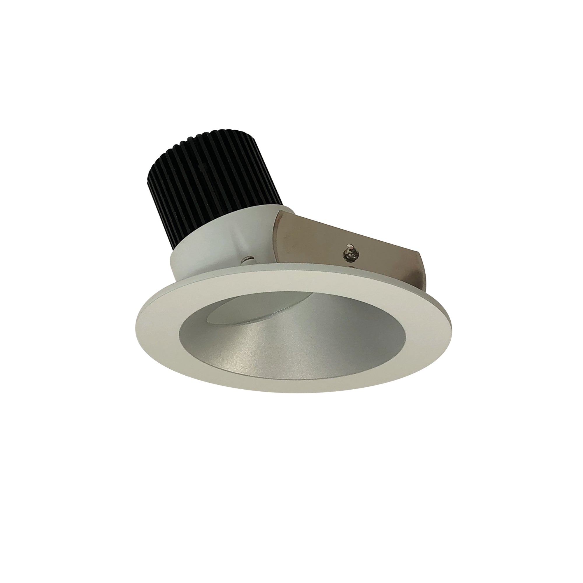 Nora Lighting NIO - 4RW50XHW/10 4" Iolite LED Round Wall Wash, 1000lm / 14W, 5000K - Haze Reflector / White Flange - Sonic Electric