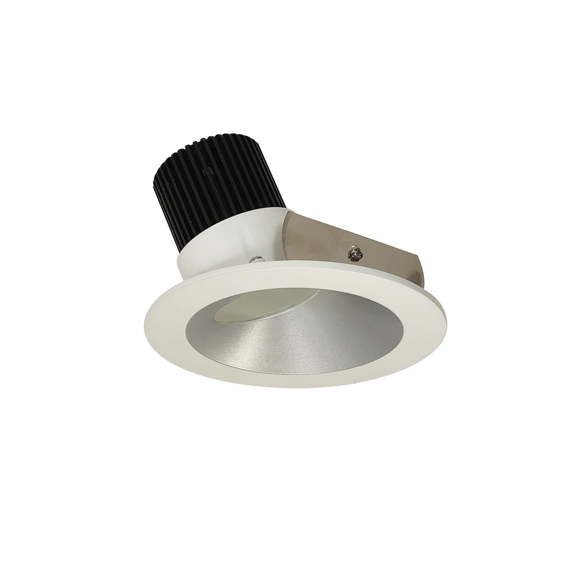 Nora Lighting NIO - 4RWCDXHZMPW 4" Iolite LED Round Wall Wash, 800lm / 14W, Comfort Dim - Haze Reflector / Matte Powder White Flange - Sonic Electric