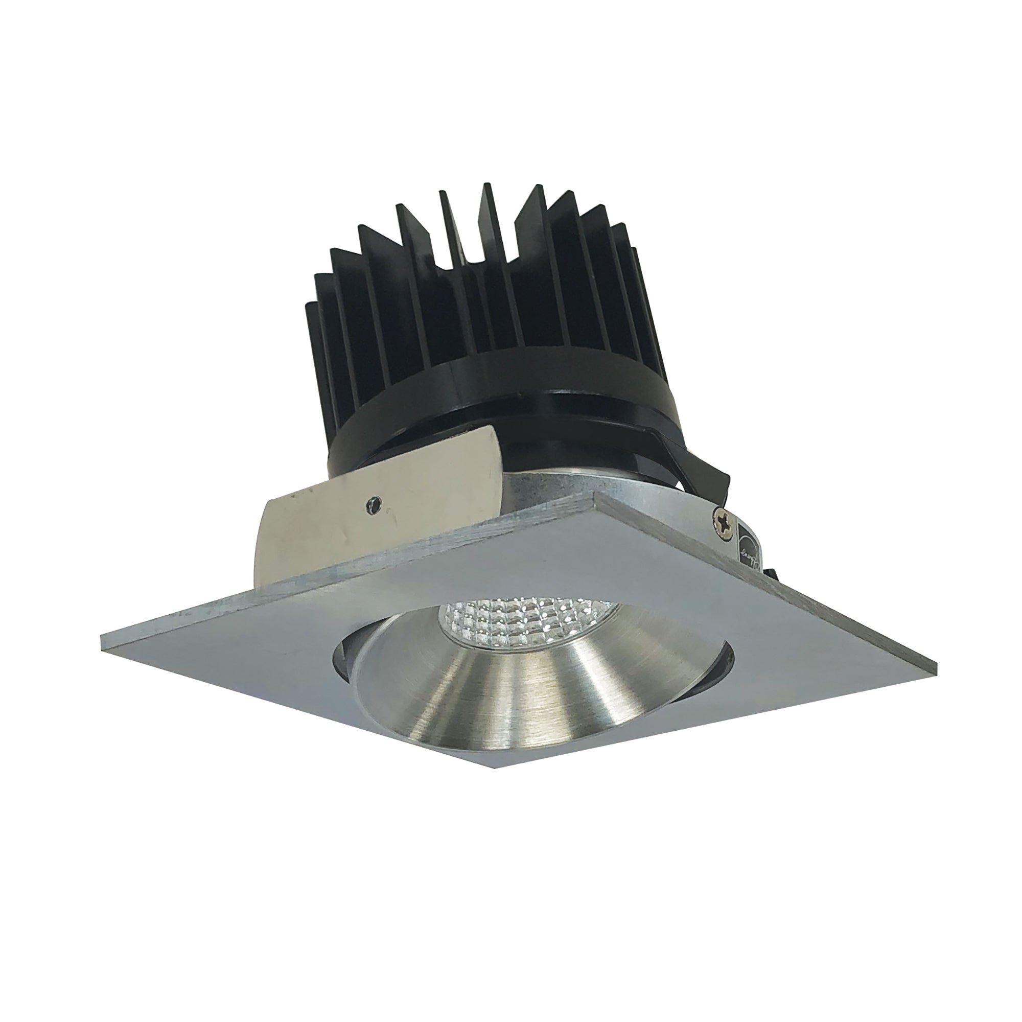 Nora Lighting NIO - 4SC40XNN/HL 4" Iolite LED Square Adjustable Cone Reflector, 1500lm/2000lm/2500lm (varies by housing), 4000K - Natural Metal Reflector / Natural Metal Flange - Sonic Electric
