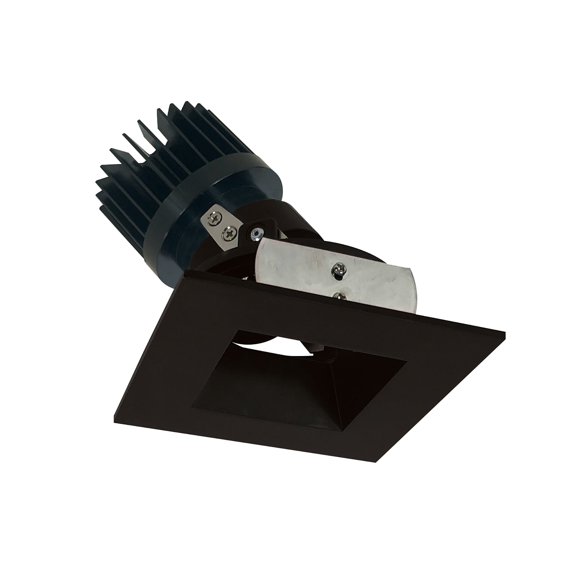 Nora Lighting NIO - 4SDSQ27XBZ/HL 4" Iolite LED Square Adjustable Reflector With Square Aperture, 1500lm/2000lm (varies by housing), 2700K - Bronze Reflector / Bronze Flange - Sonic Electric