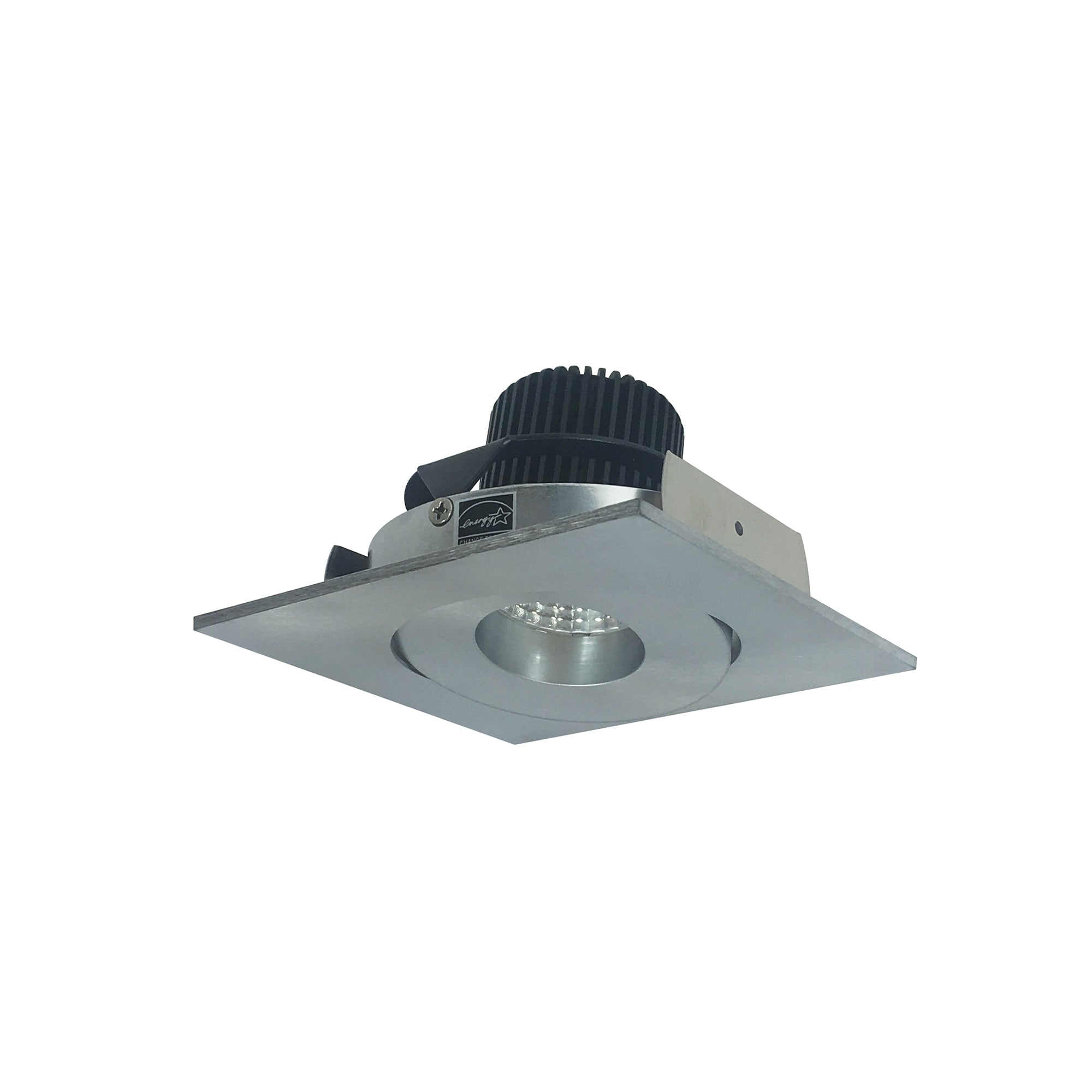 Nora Lighting NIO - 4SG27XNN/10 4" Iolite LED Square Adjustable Gimbal, 1000lm / 14W, 2700K - Natural Metal - Sonic Electric