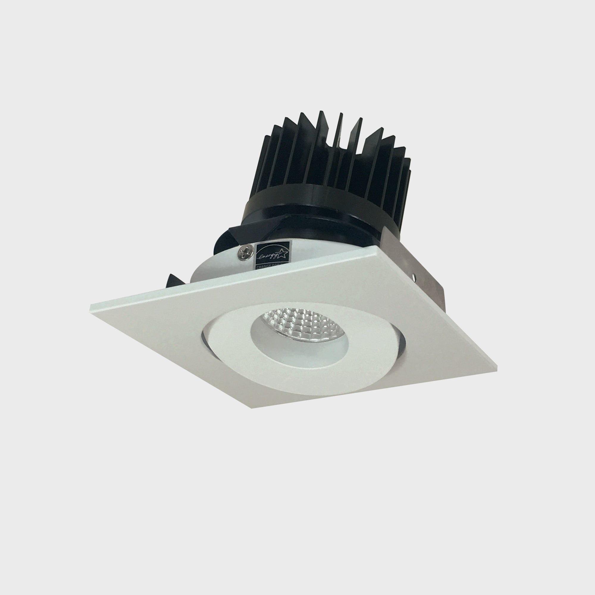 Nora Lighting NIO - 4SGCDXWW/HL 4" Iolite LED Square Adjustable Gimbal, 1500lm/2000lm/2500lm (varies by housing), Comfort Dim, White Finish - Sonic Electric