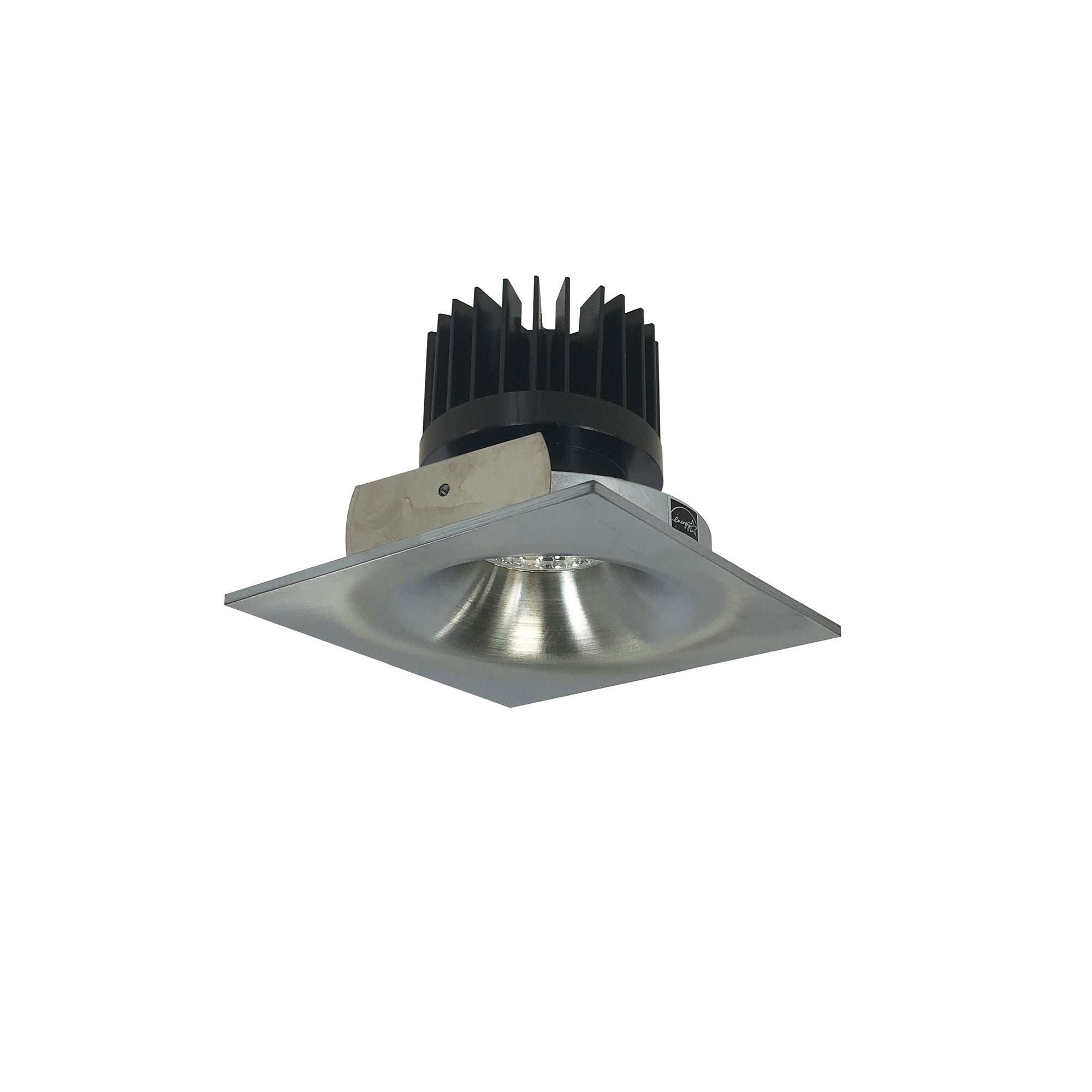 Nora Lighting NIO - 4SNB50XNN/HL 4" Iolite LED Square Bullnose, 1500lm/2000lm/2500lm (varies by housing), 5000K - Natural Metal - Sonic Electric