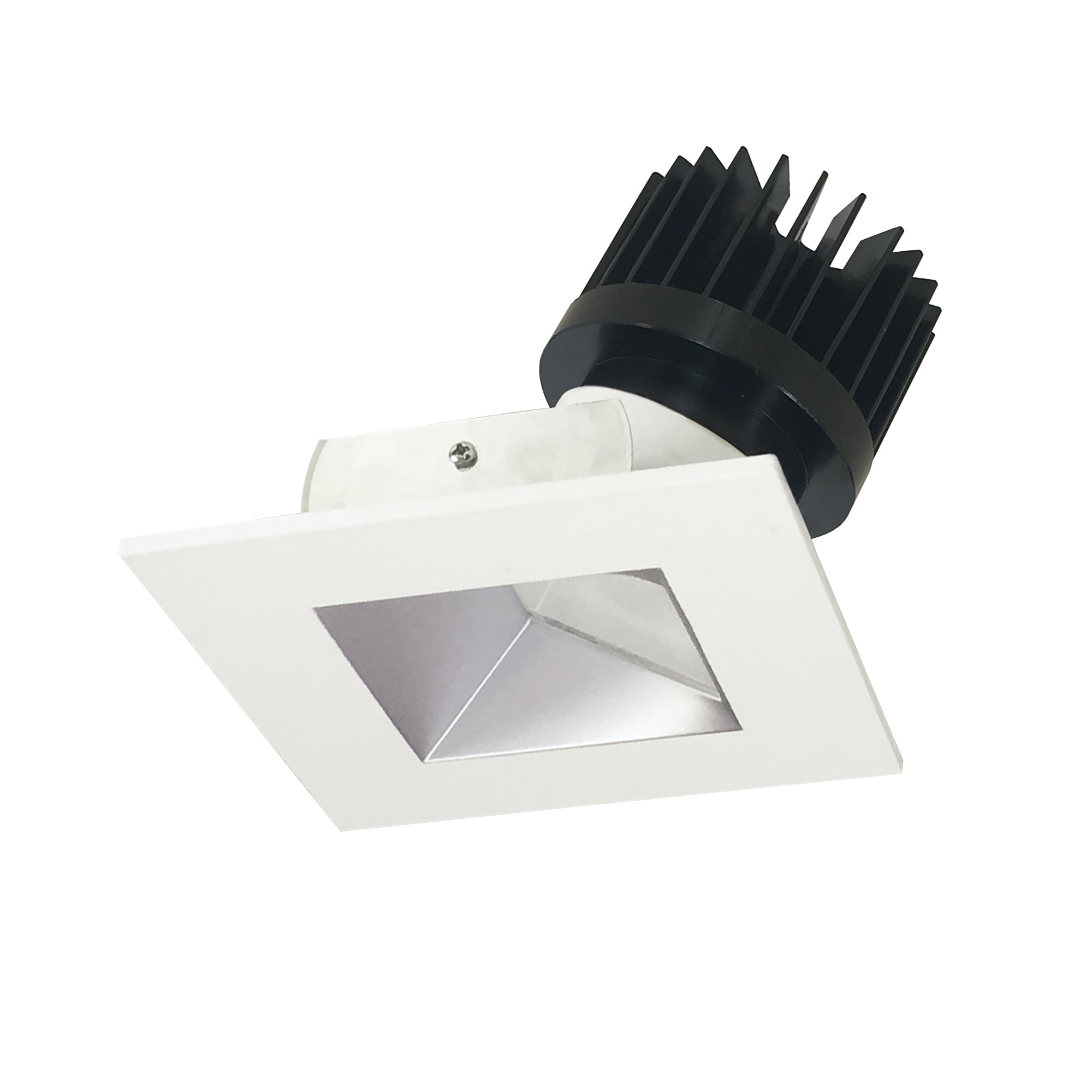 Nora Lighting NIO - 4SW27XHZMPW/HL 4" Iolite LED Square Wall Wash, 1500lm/2000lm (varies by housing), 2700K, Haze Reflector / Matte Powder White Flange - Sonic Electric