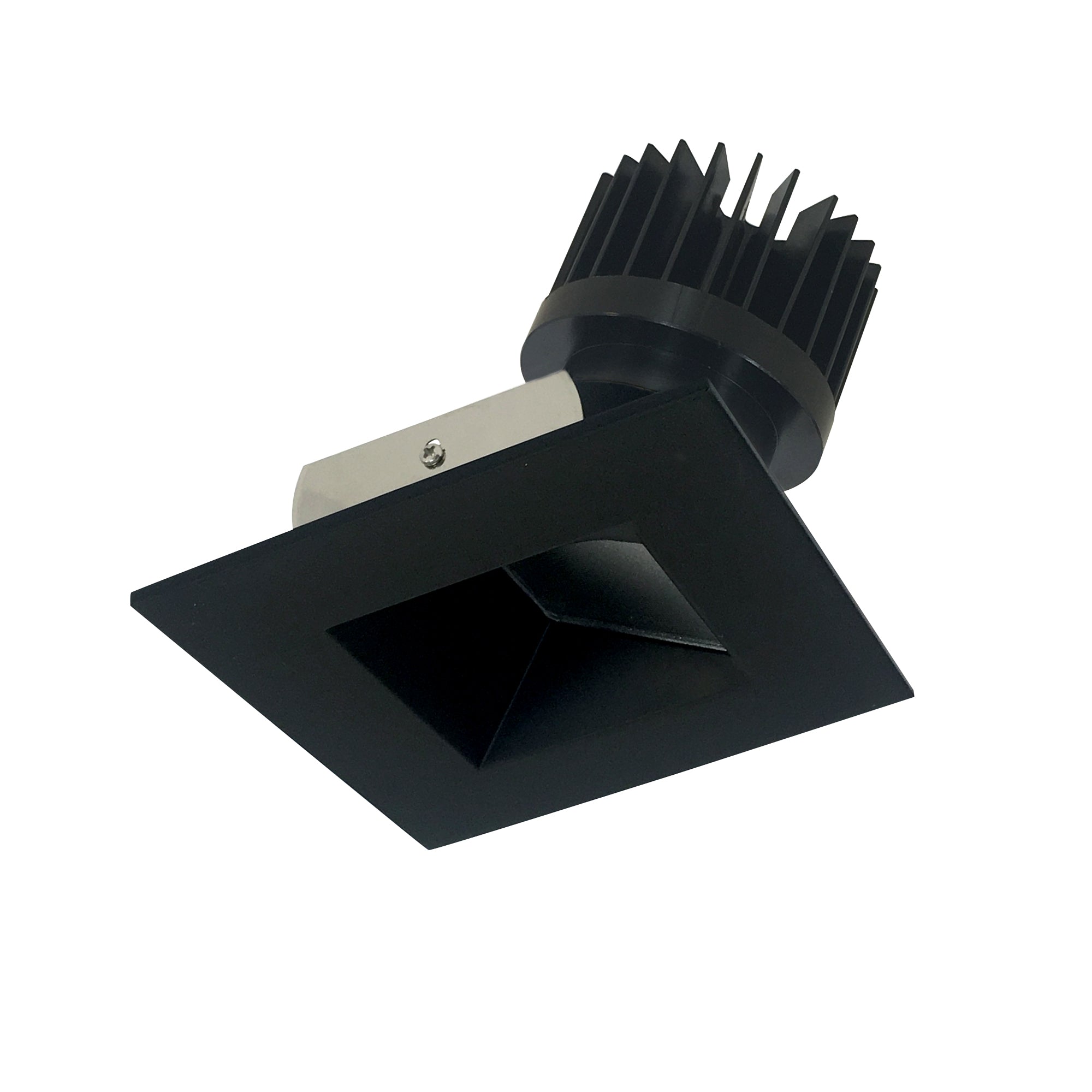 Nora Lighting NIO - 4SW35XBB/HL 4" Iolite LED Square Wall Wash, 1500lm/2000lm (varies by housing), 3500K, Black Reflector / Black Flange - Sonic Electric