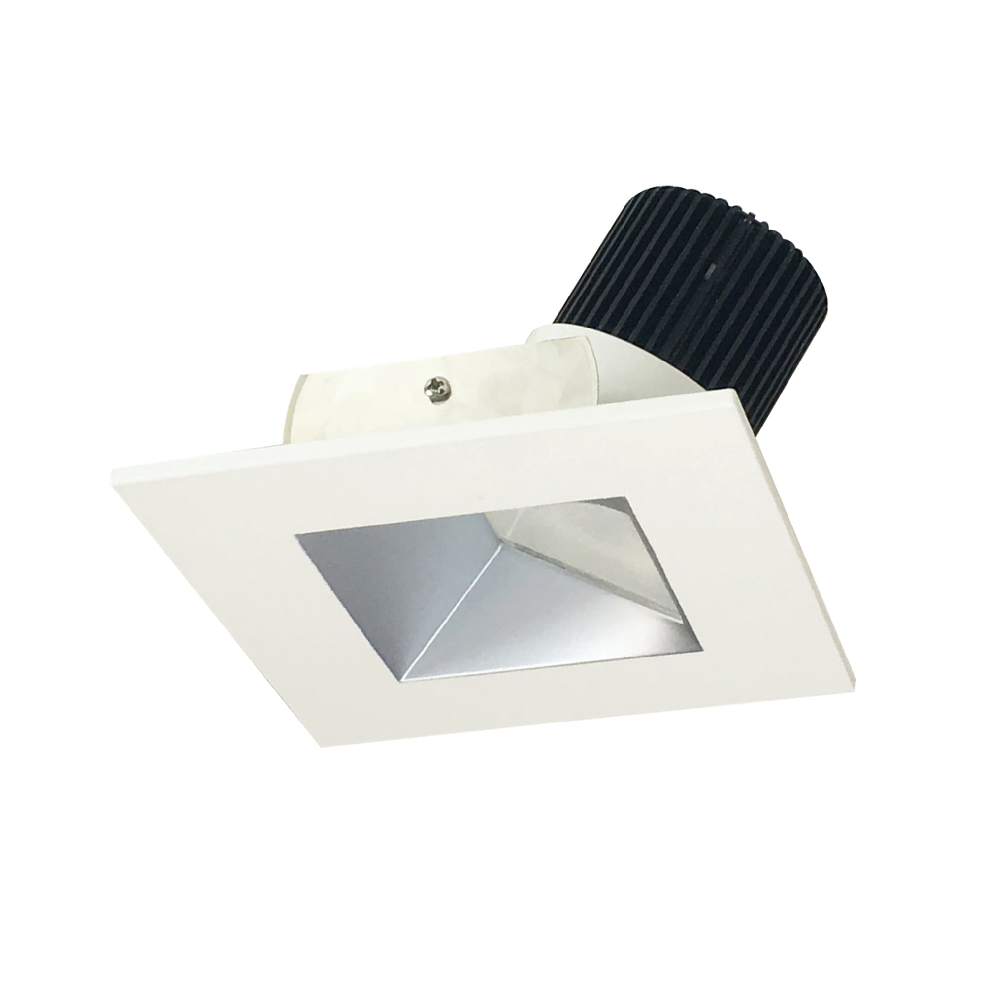 Nora Lighting NIO - 4SW35XHW/10 4" Iolite LED Square Wall Wash, 1000lm / 14W, 3500K, Haze Reflector / White Flange - Sonic Electric