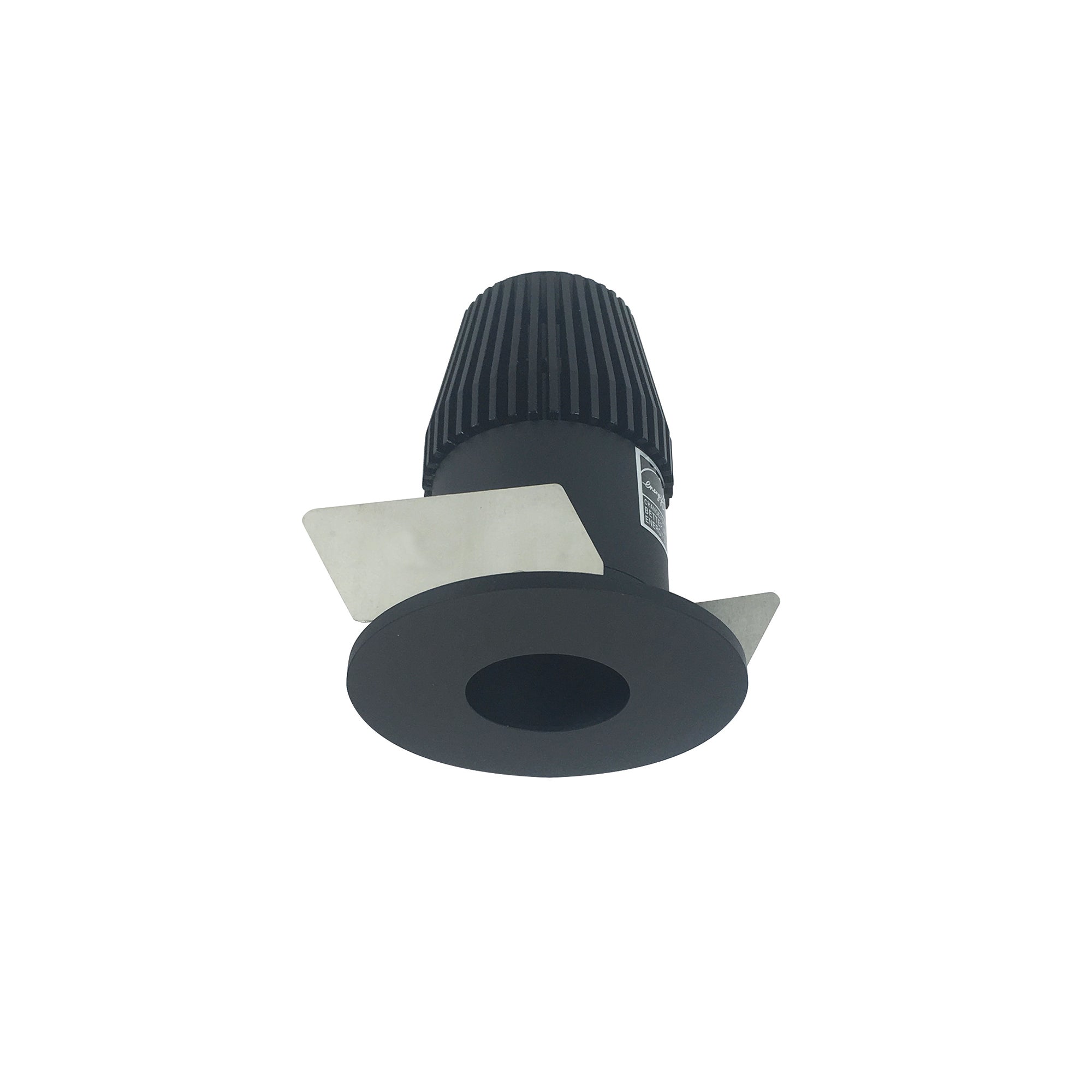 Nora Lighting NIOB - 1RPH50XBB 1" Iolite LED BWF Round Pinhole, 600lm, 5000K, Black Pinhole / Black Flange - Sonic Electric