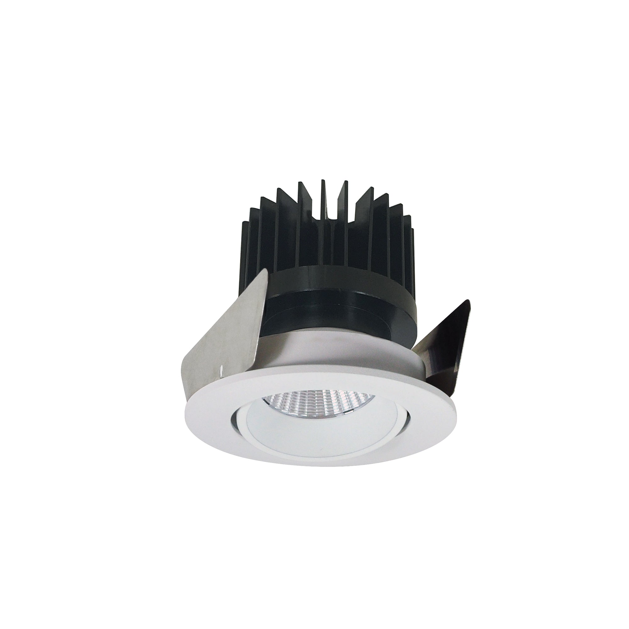 Nora Lighting NIOB - 2RC27XWW/HL 2" Iolite LED Round Adjustable Cone Reflector, 1500lm/2000lm/2500lm (varies by housing), 2700K, White Reflector / White Flange - Sonic Electric