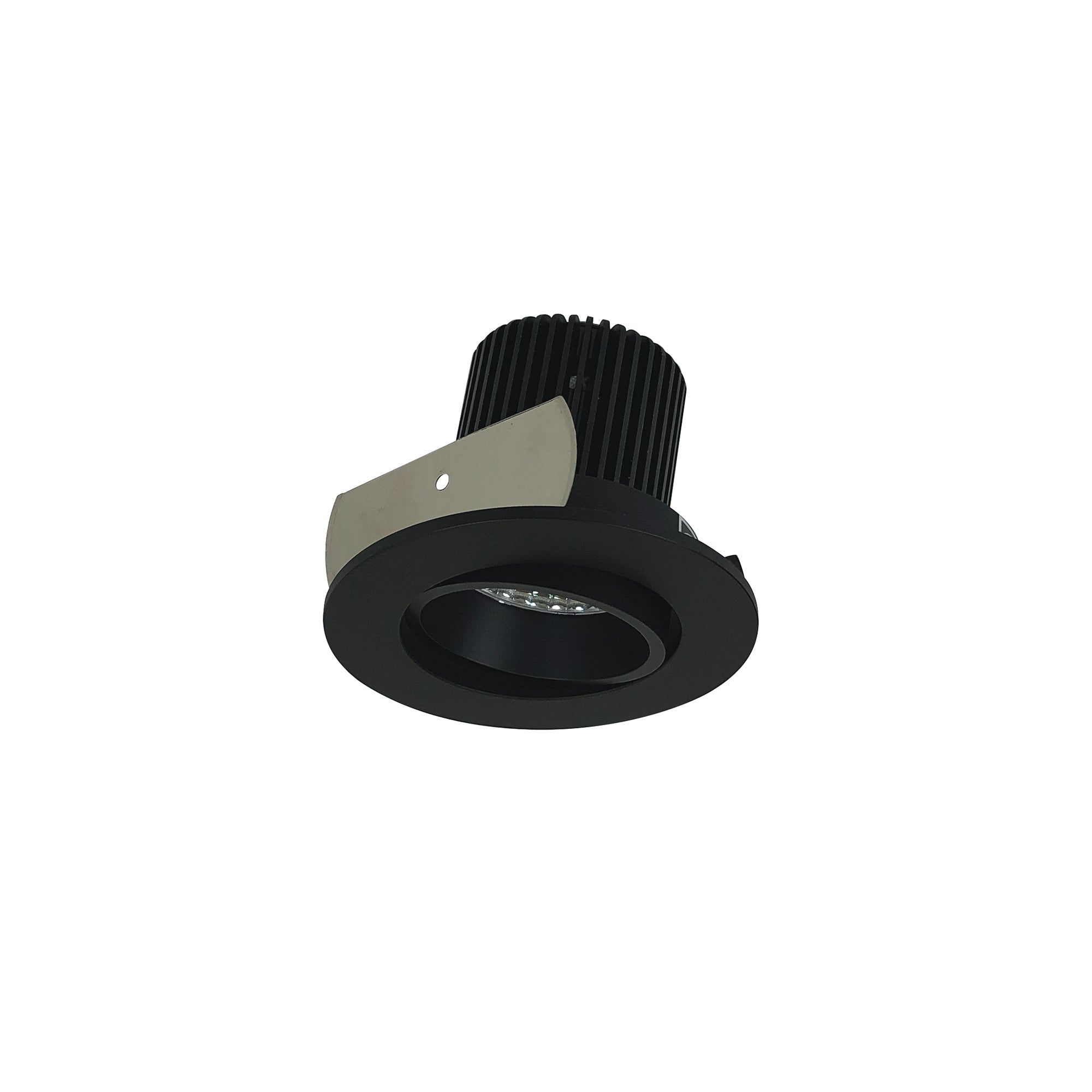 Nora Lighting NIOB - 2RC30XBB/10 2" Iolite LED Round Adjustable Cone Reflector, 1000lm / 14W, 3000K, Black Reflector / Black Flange - Sonic Electric