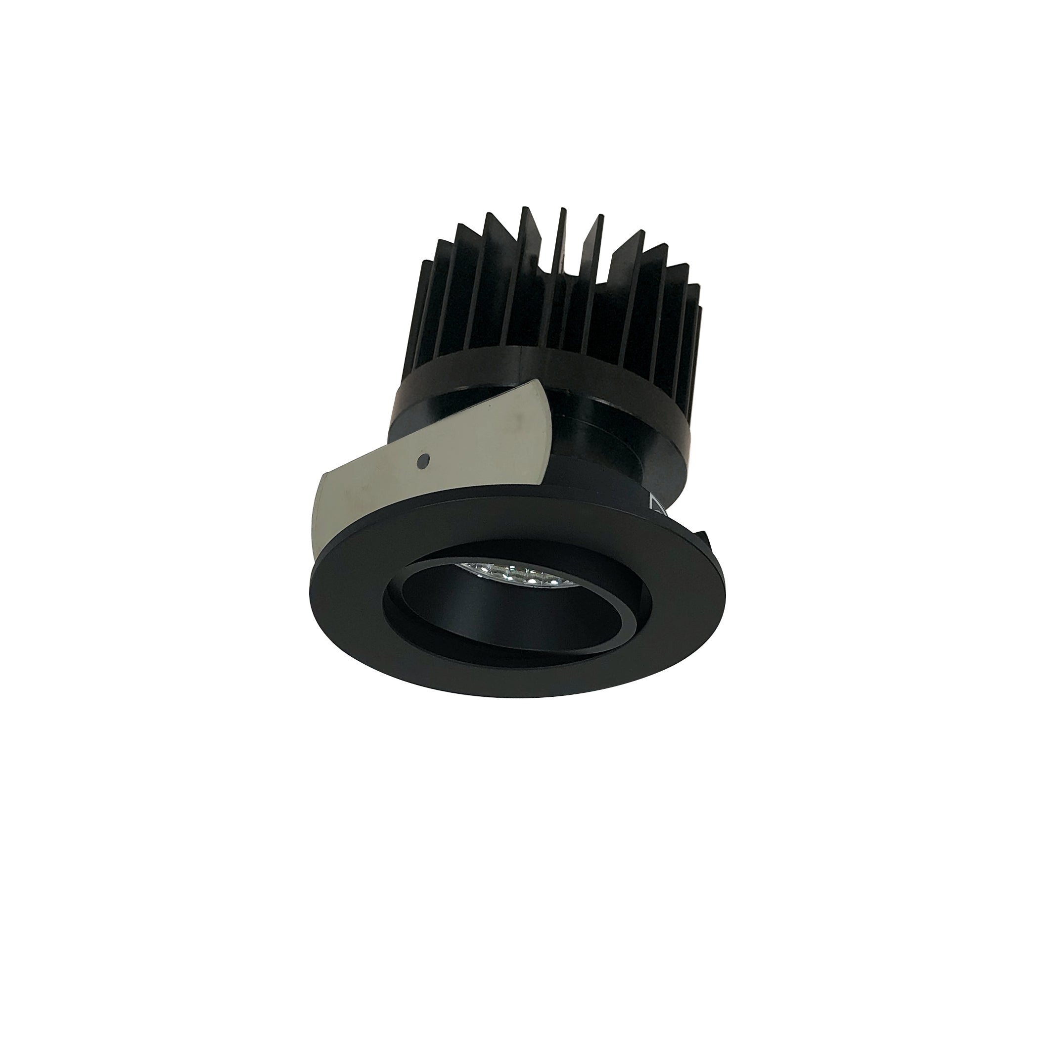 Nora Lighting NIOB - 2RC30XBB/HL 2" Iolite LED Round Adjustable Cone Reflector, 1500lm/2000lm/2500lm (varies by housing), 3000K, Black Reflector / Black Flange - Sonic Electric