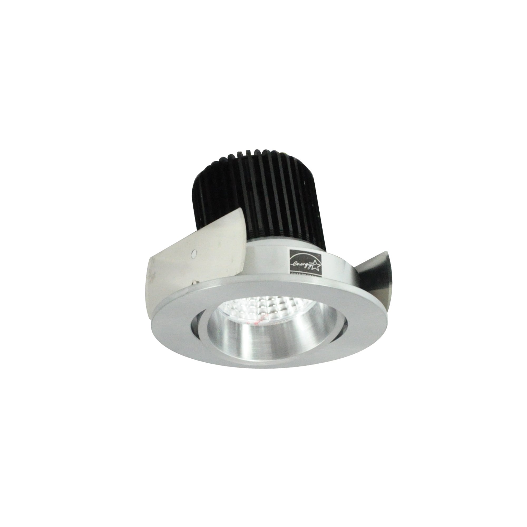 Nora Lighting NIOB - 2RC40XNN/10 2" Iolite LED Round Adjustable Cone Reflector, 1000lm / 14W, 4000K, Natural Metal Reflector / Natural Metal Flange - Sonic Electric