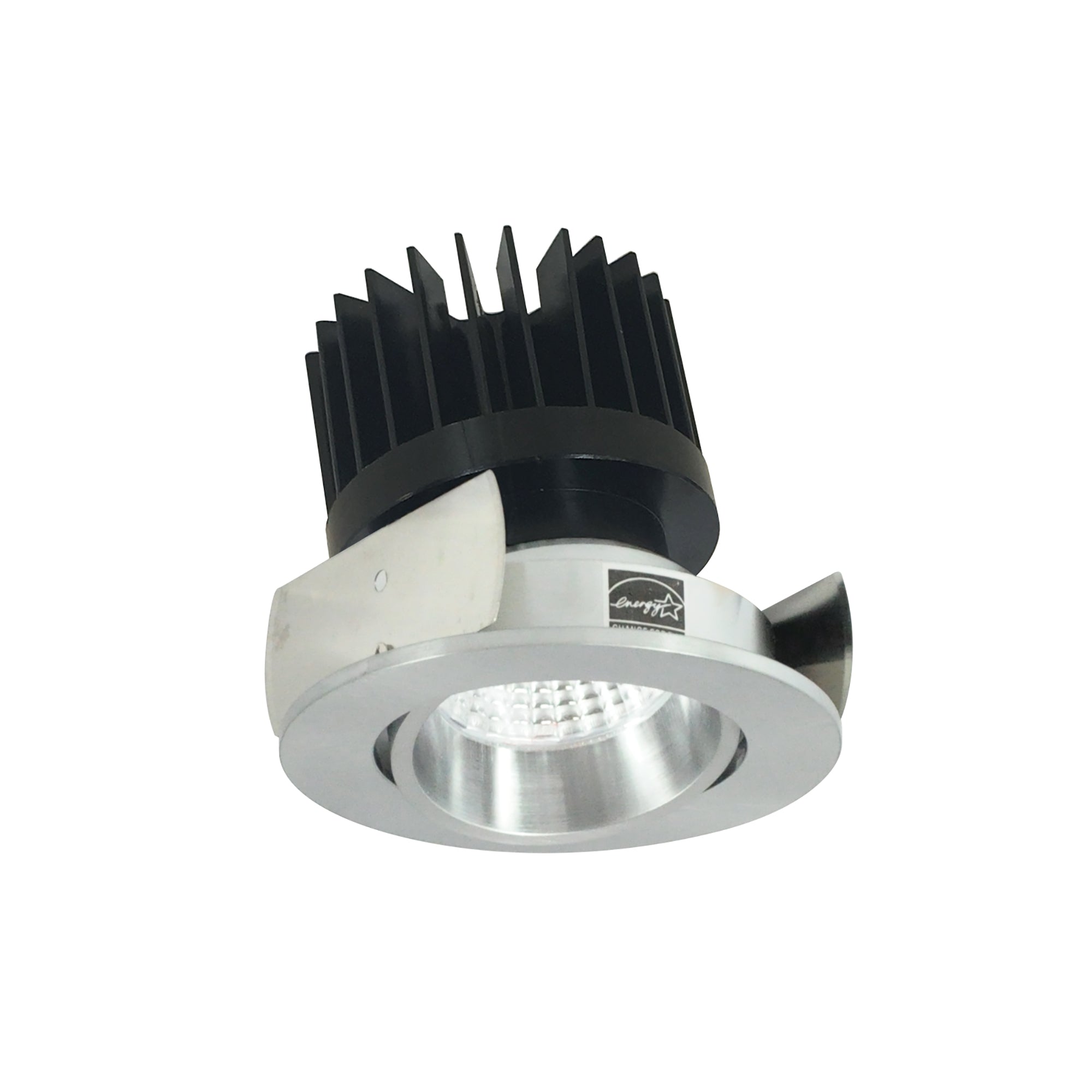 Nora Lighting NIOB - 2RC50XNN/HL 2" Iolite LED Round Adjustable Cone Reflector, 1500lm/2000lm/2500lm (varies by housing), 5000K, Natural Metal Reflector / Natural Metal Flange - Sonic Electric