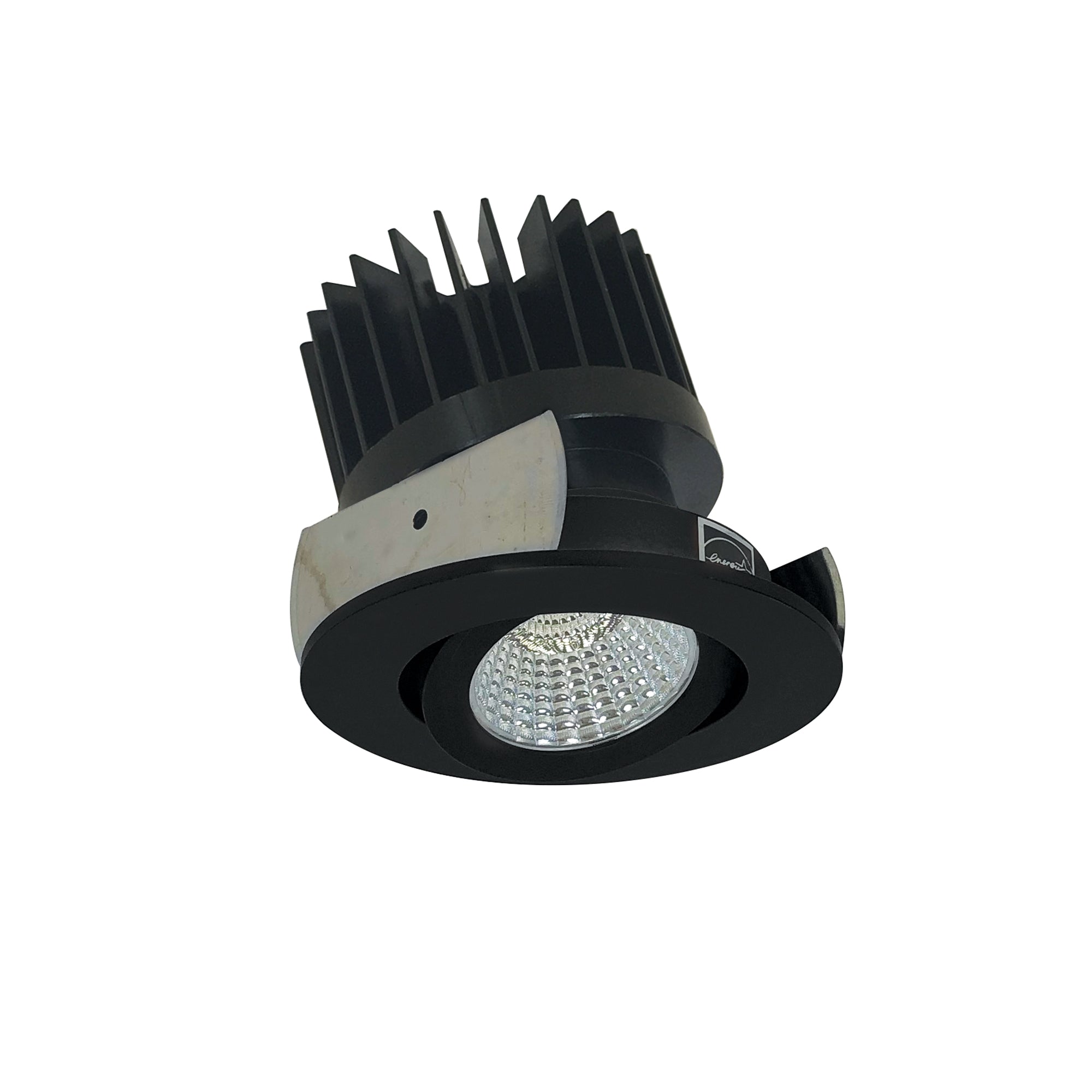 Nora Lighting NIOB - 2RG50XBB/HL 2" Iolite LED Round Adjustable Gimbal, 1500lm/2000lm/2500lm (varies by housing), 5000K, Black Finish - Sonic Electric