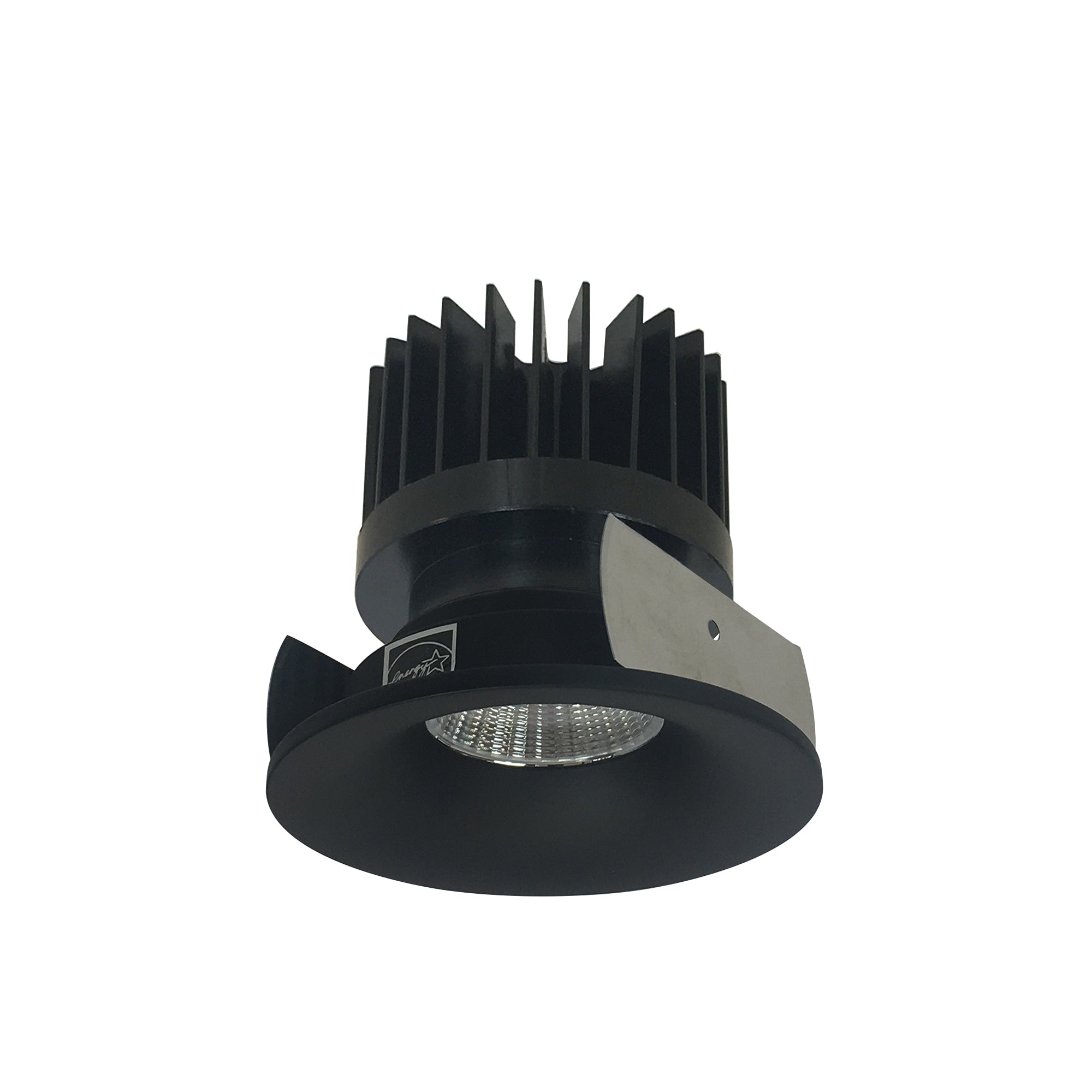Nora Lighting NIOB - 2RNB30XBB/HL 2" Iolite LED Round Bullnose, 1500lm/2000lm/2500lm (varies by housing), 3000K, Black Finish - Sonic Electric