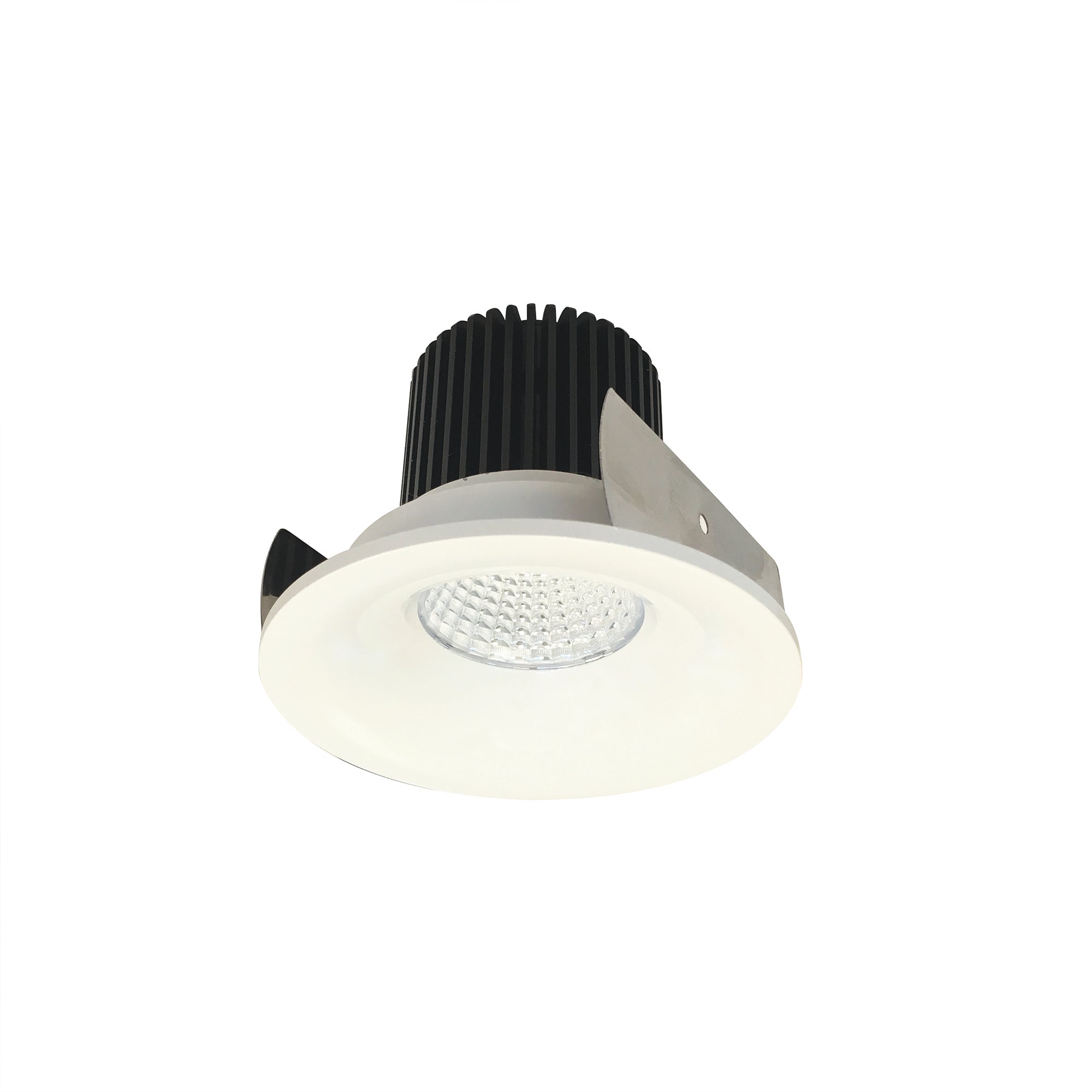 Nora Lighting NIOB - 2RNB30XWW/10 2" Iolite LED Round Bullnose, 1000lm / 14W, 3000K, White Finish - Sonic Electric