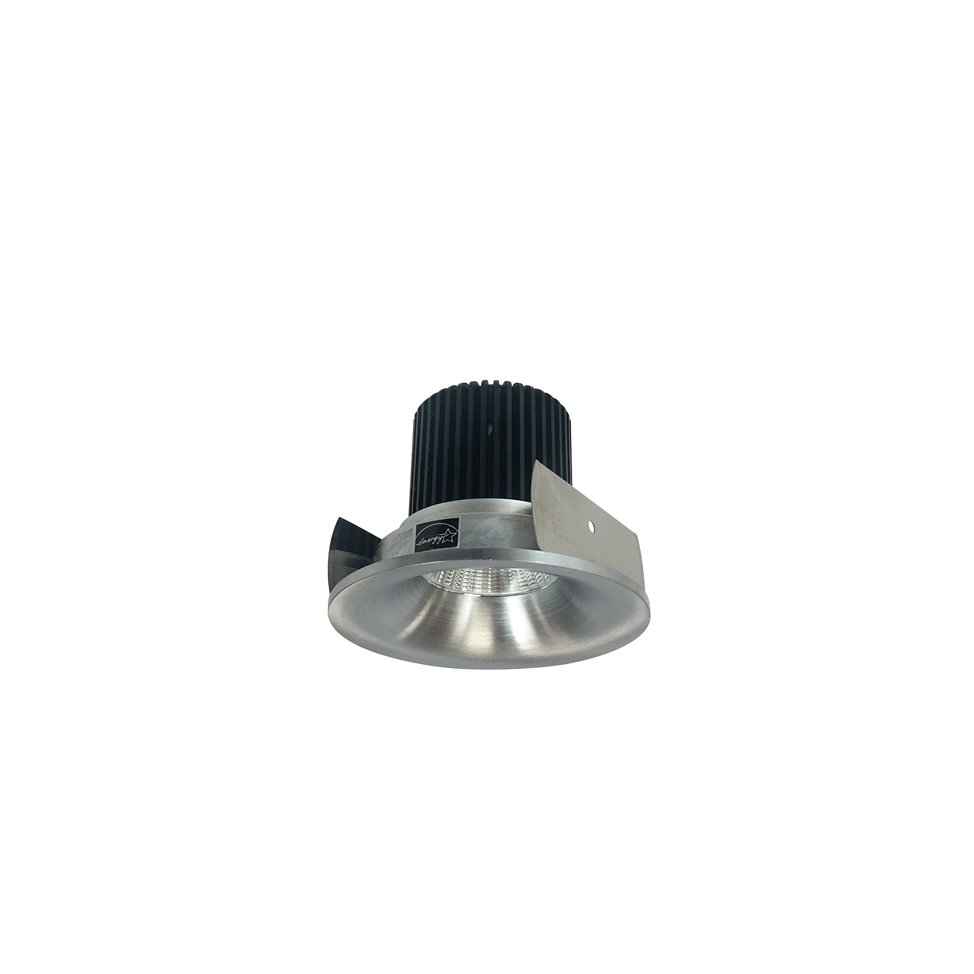 Nora Lighting NIOB - 2RNB40XNN/10 2" Iolite LED Round Bullnose, 1000lm / 14W, 4000K, Natural Metal Finish - Sonic Electric
