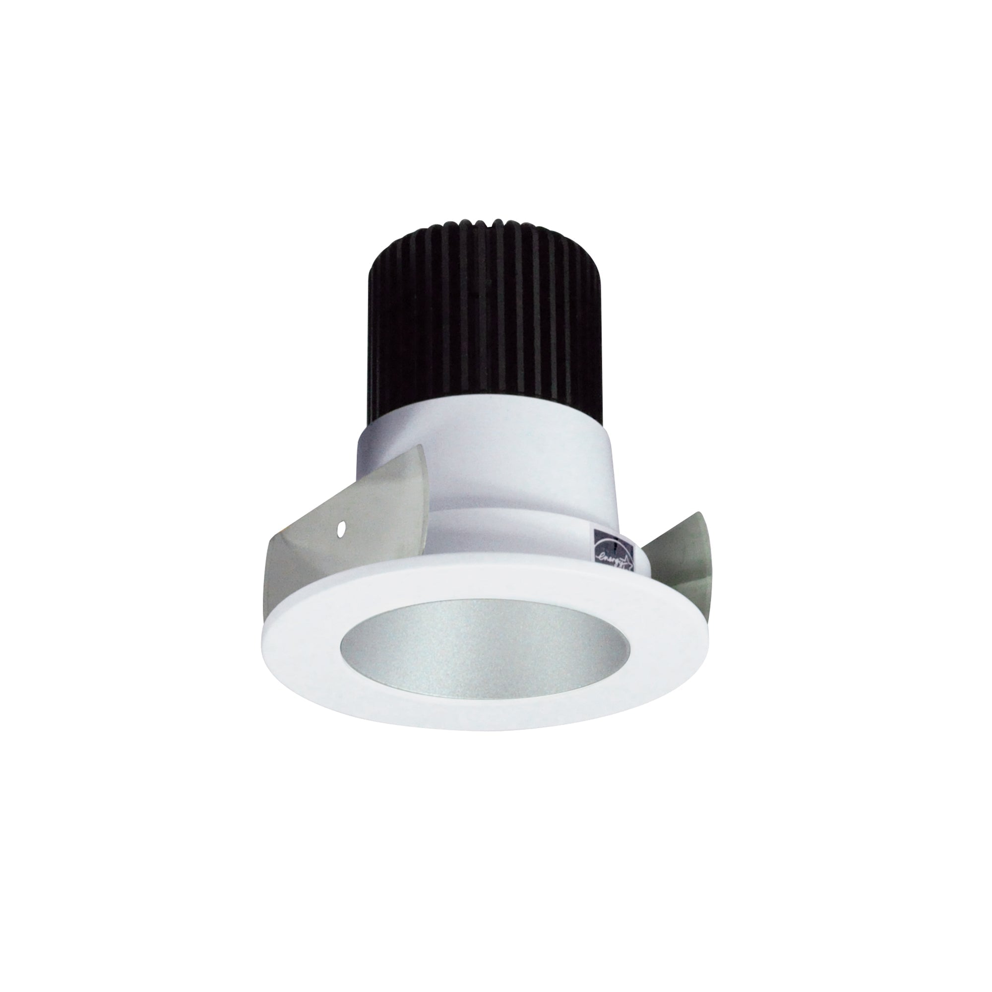 Nora Lighting NIOB - 2RNDC30QHZMPW 2" Iolite LED Round Reflector, 10 - Degree Optic, 800lm / 12W, 3000K, Haze Reflector / Matte Powder White Flange - Sonic Electric