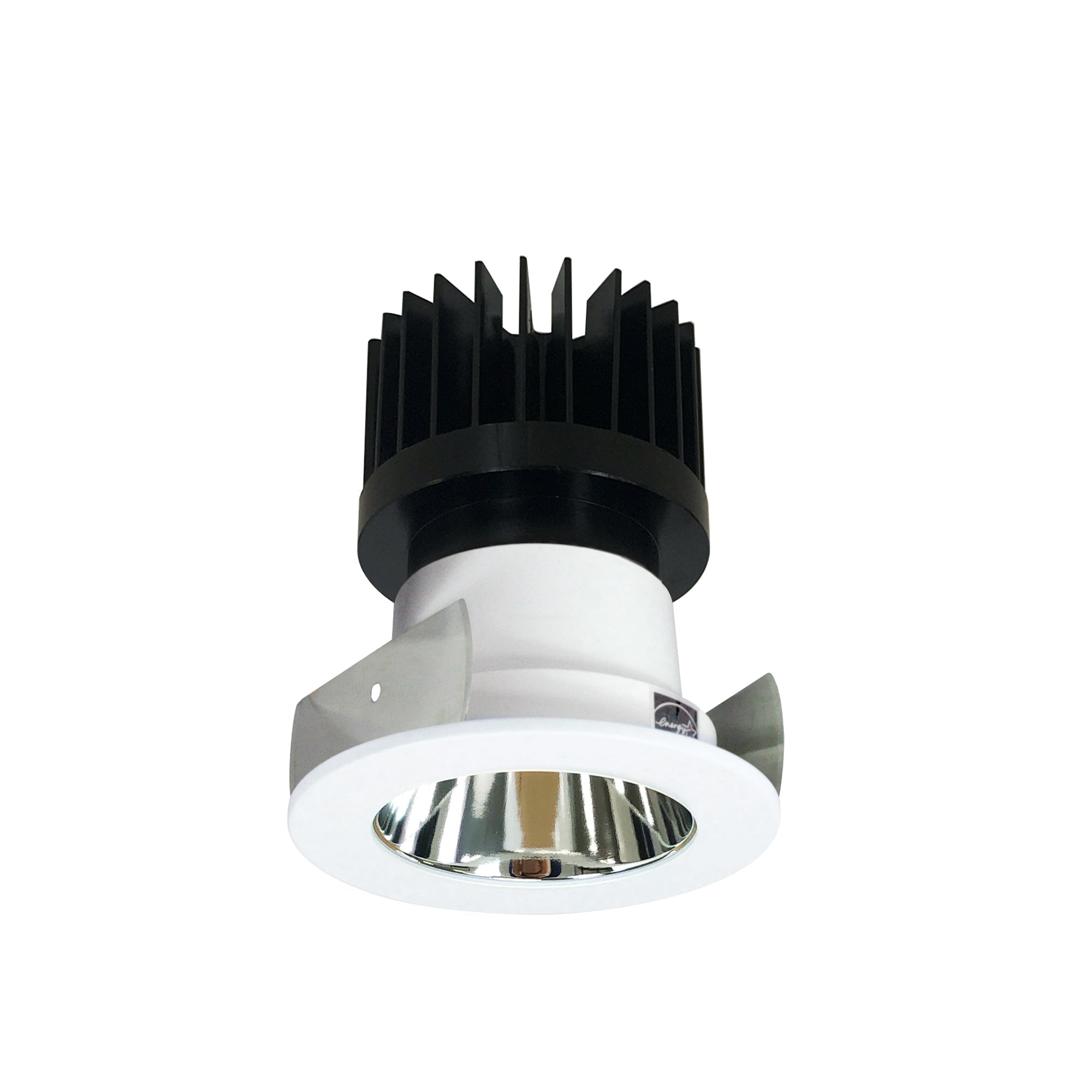 Nora Lighting NIOB - 2RNDC30XCMPW/HL 2" Iolite LED Round Reflector, 1500lm/2000lm/2500lm (varies by housing), 3000K, Specular Clear Reflector / Matte Powder White Flange - Sonic Electric