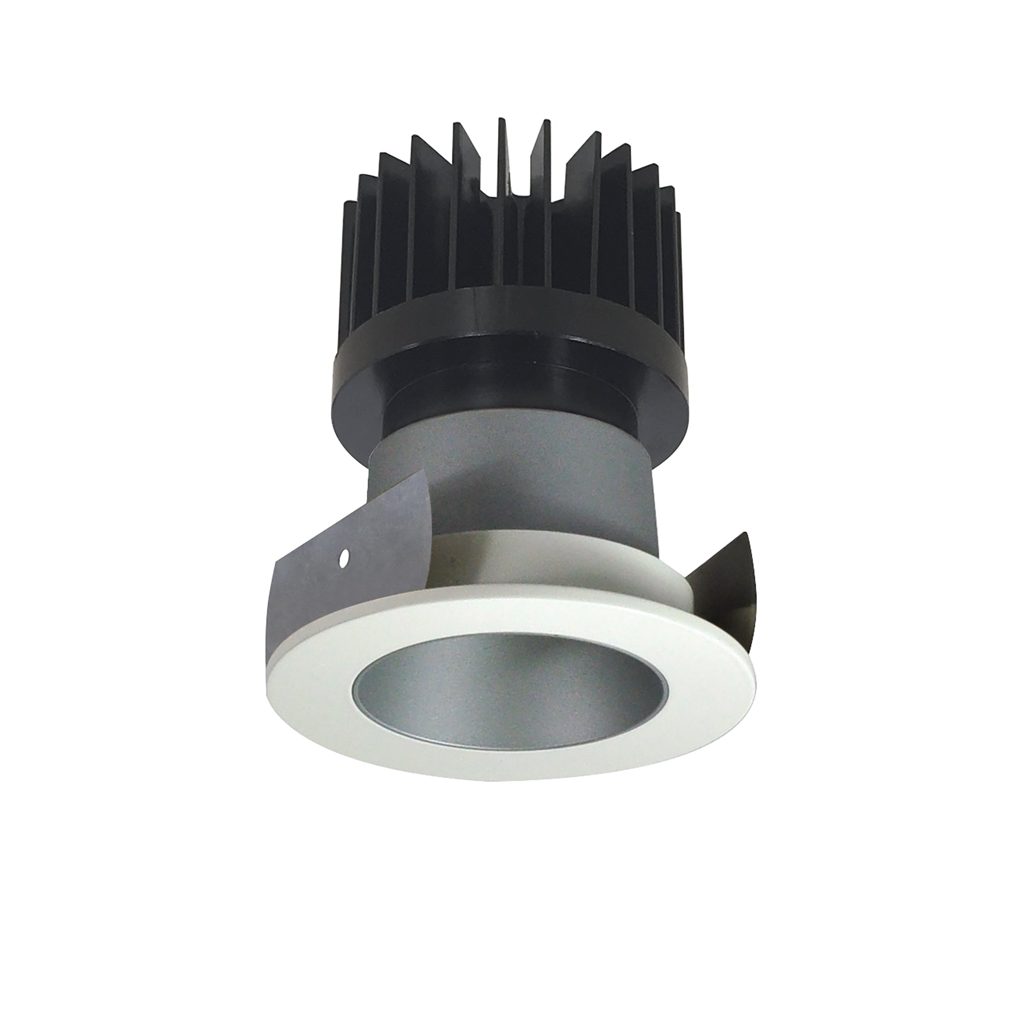 Nora Lighting NIOB - 2RNDC35XHW/HL 2" Iolite LED Round Reflector, 1500lm/2000lm/2500lm (varies by housing), 3500K, Haze Reflector / White Flange - Sonic Electric