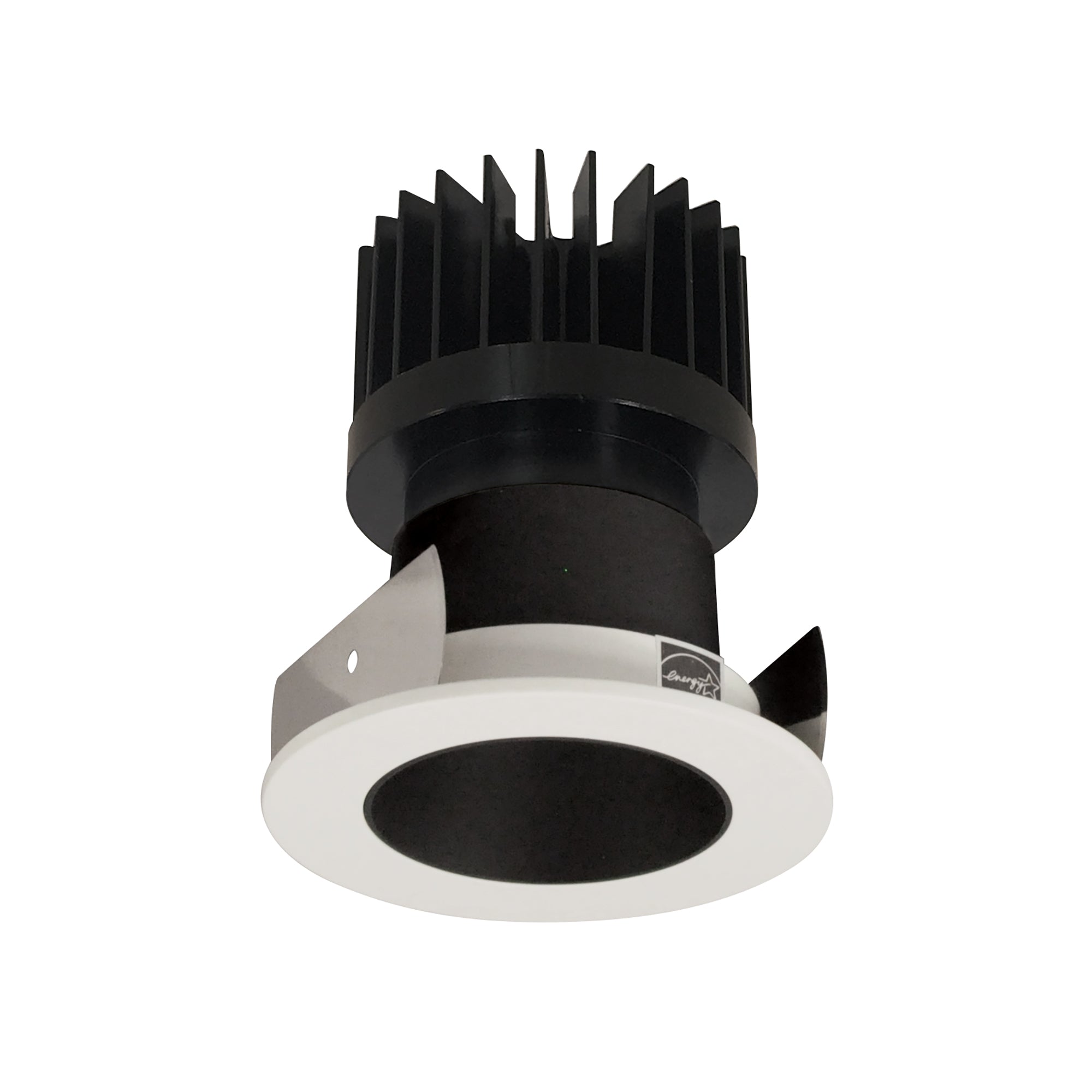 Nora Lighting NIOB - 2RNDC50XBW/HL 2" Iolite LED Round Reflector, 1500lm/2000lm/2500lm (varies by housing), 5000K, Black Reflector / White Flange - Sonic Electric