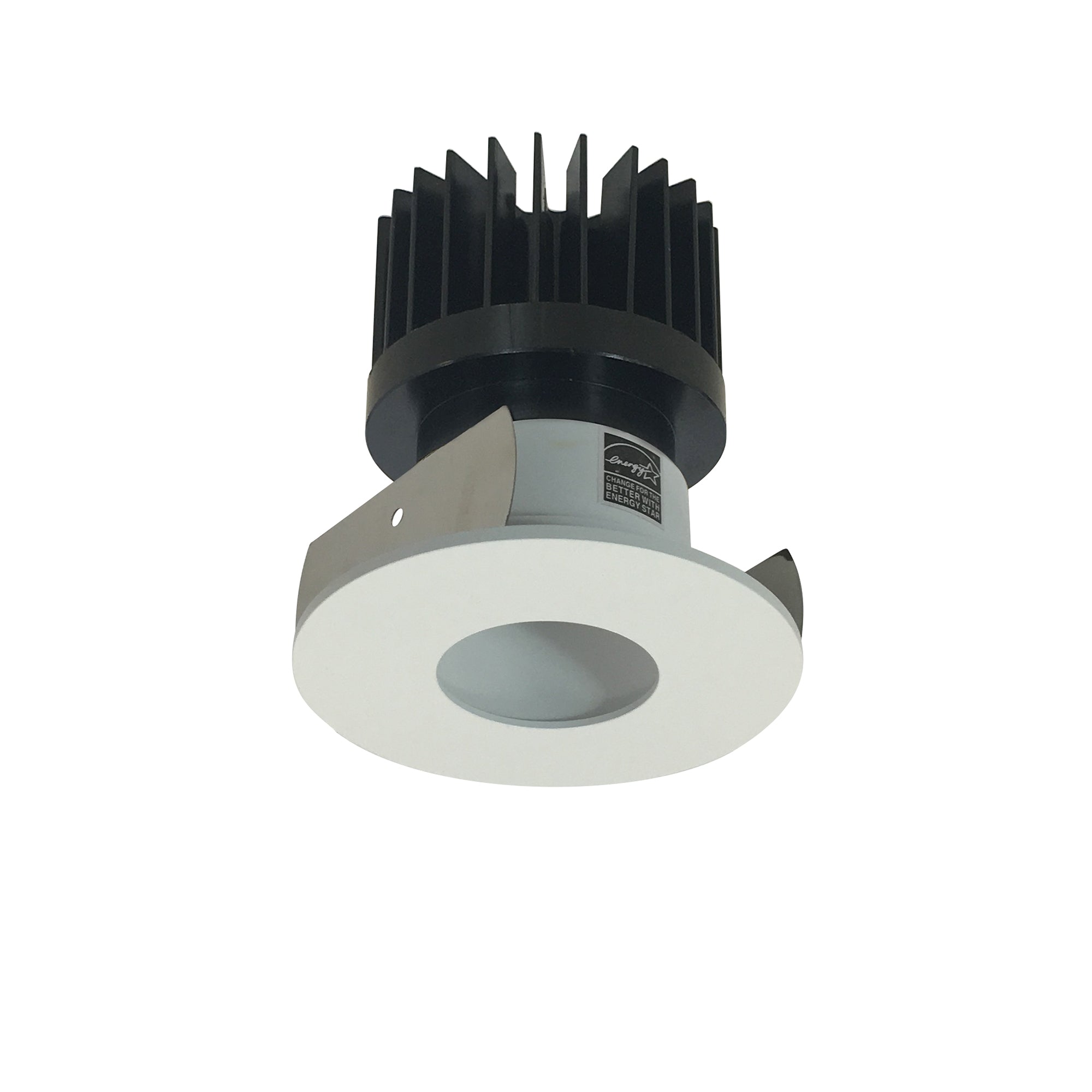 Nora Lighting NIOB - 2RPH30XMPW/HL 2" Iolite LED Round Pinhole, 1500lm/2000lm/2500lm (varies by housing), 3000K, Matte Powder White Pinhole / Matte Powder White Flange - Sonic Electric