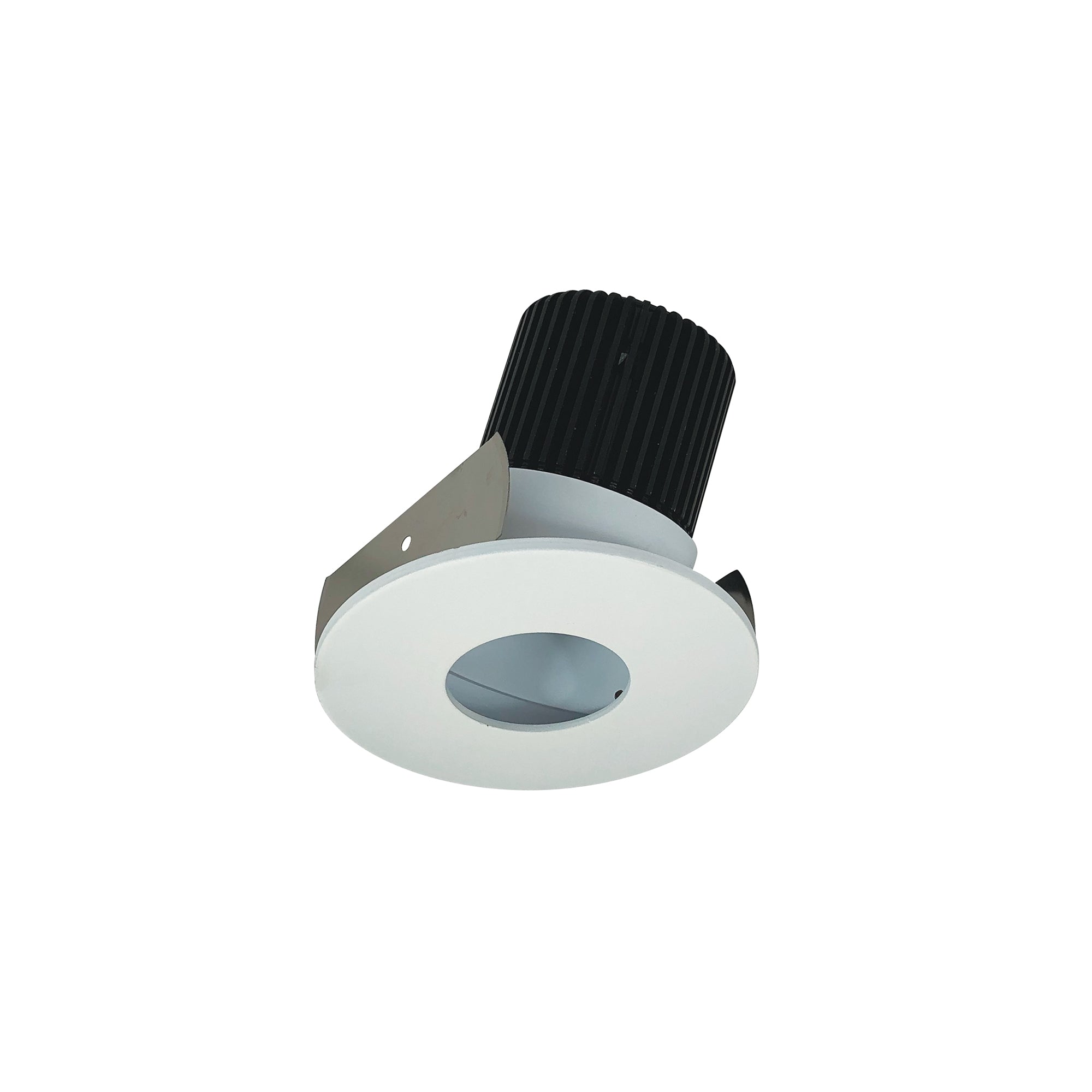 Nora Lighting NIOB - 2RPHA30XMPW/10 2" Iolite LED Round Adjustable Pinhole, 1000lm / 14W, 3000K, Matte Powder White Pinhole / Matte Powder White Flange - Sonic Electric