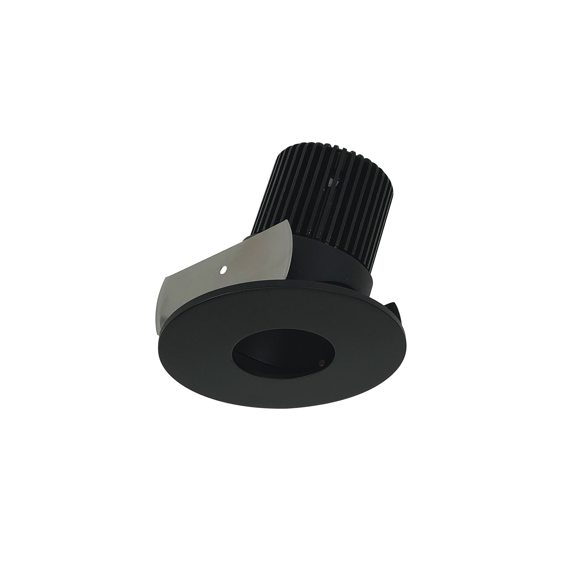 Nora Lighting NIOB - 2RPHA50XBB/10 2" Iolite LED Round Adjustable Pinhole, 1000lm / 14W, 5000K, Black Pinhole / Black Flange - Sonic Electric