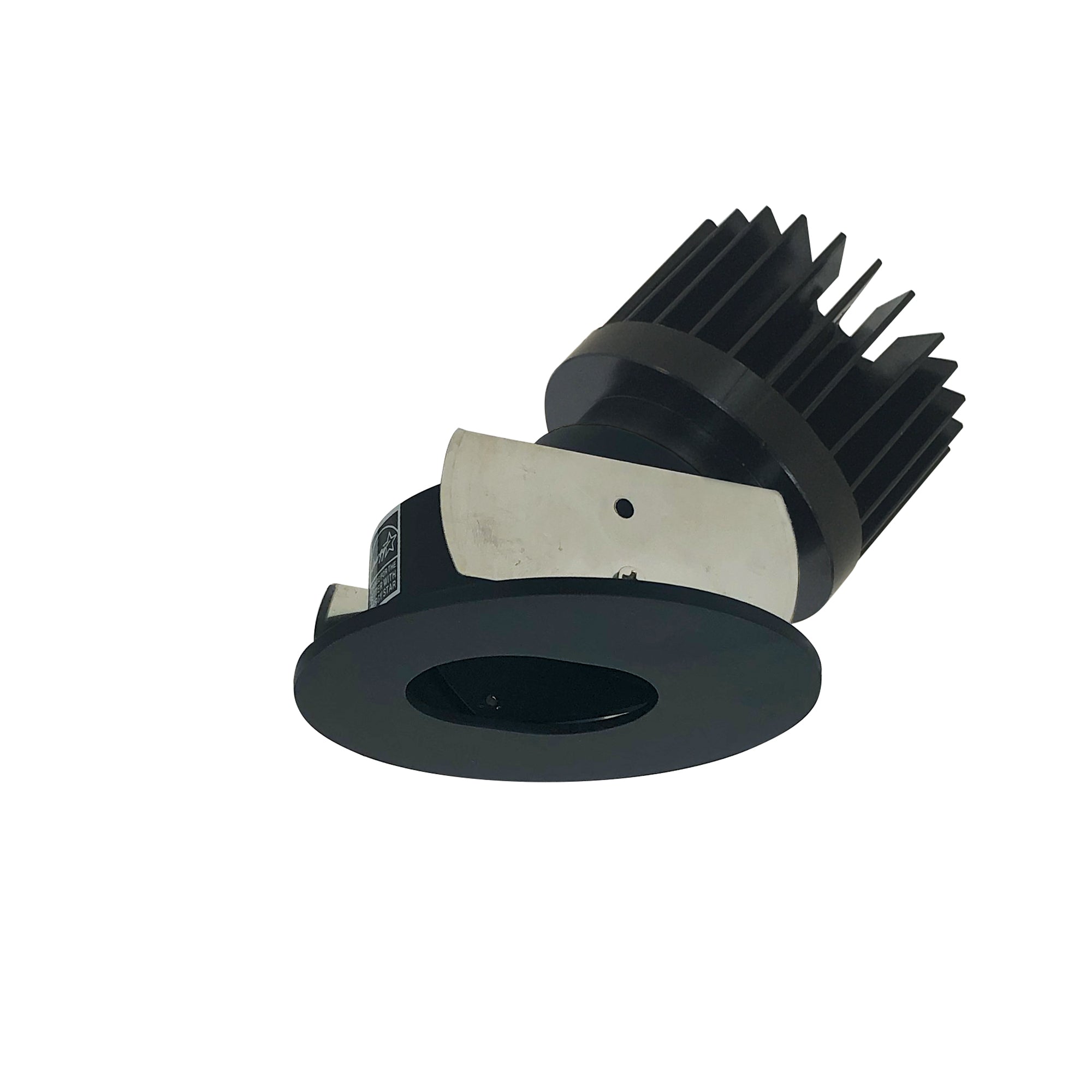Nora Lighting NIOB - 2RSLCDXBB/HL 2" Iolite LED Round Adjustable Slot Aperture, 1500lm/2000lm/2500lm (varies by housing), Comfort Dim, Black Slot Aperture / Black Flange - Sonic Electric