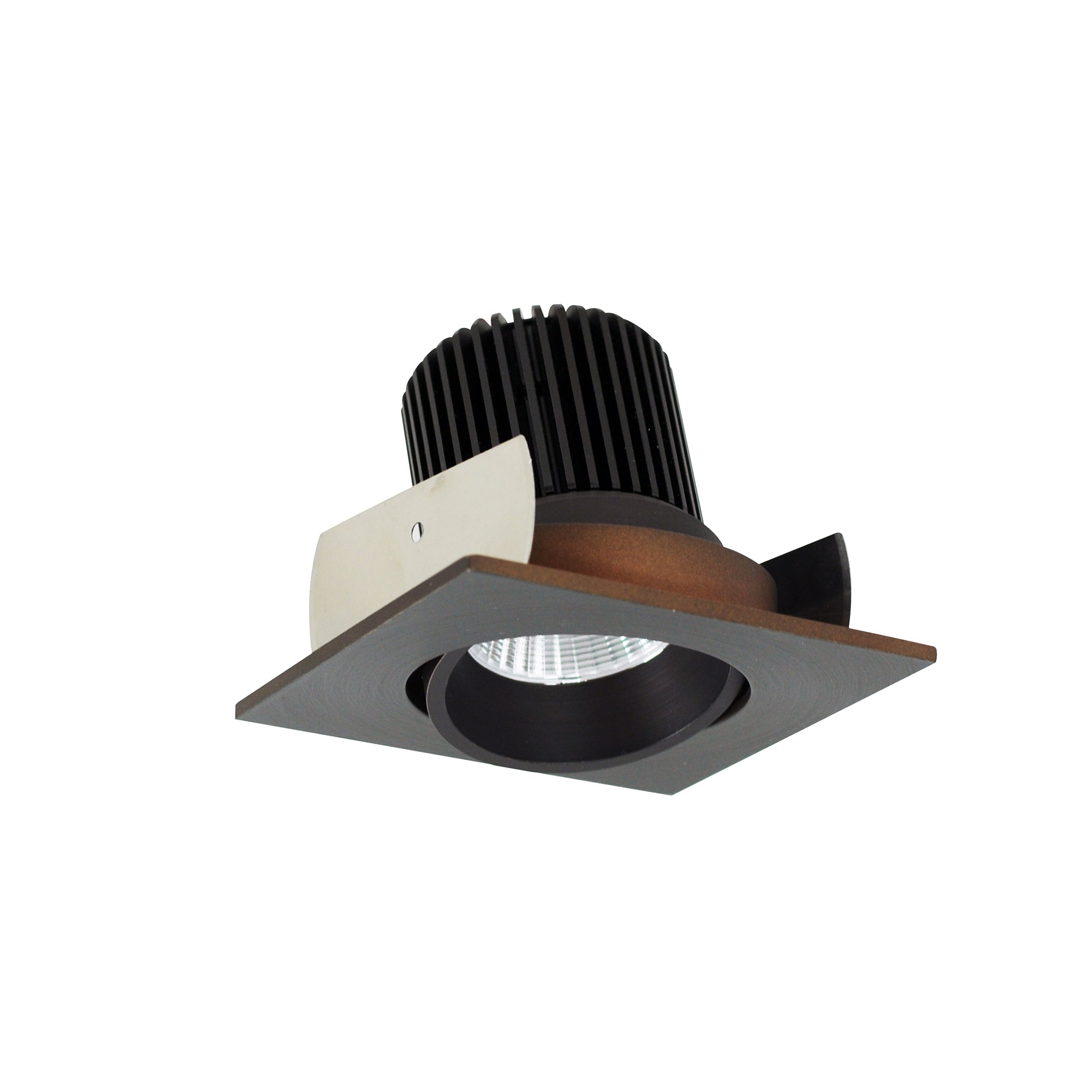Nora Lighting NIOB - 2SC35XBZ/10 2" Iolite LED Square Adjustable Cone Reflector, 1000lm / 14W, 3500K, Bronze Reflector / Bronze Flange - Sonic Electric