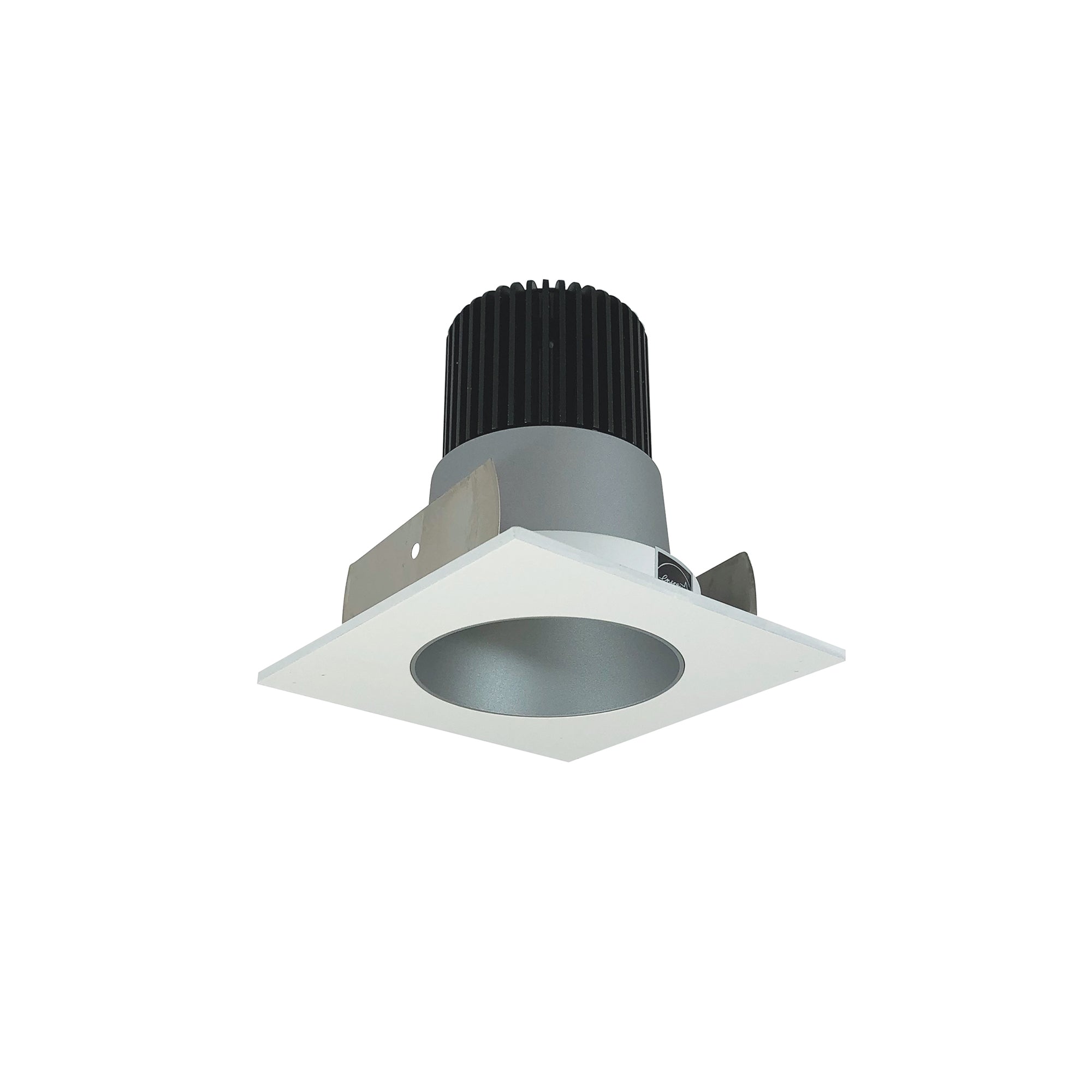 Nora Lighting NIOB - 2SNDC30QHZMPW 2" Iolite LED Square Reflector with Round Aperture, 10 - Degree Optic, 800lm / 12W, 3000K, Haze Reflector / Matte Powder White Flange - Sonic Electric