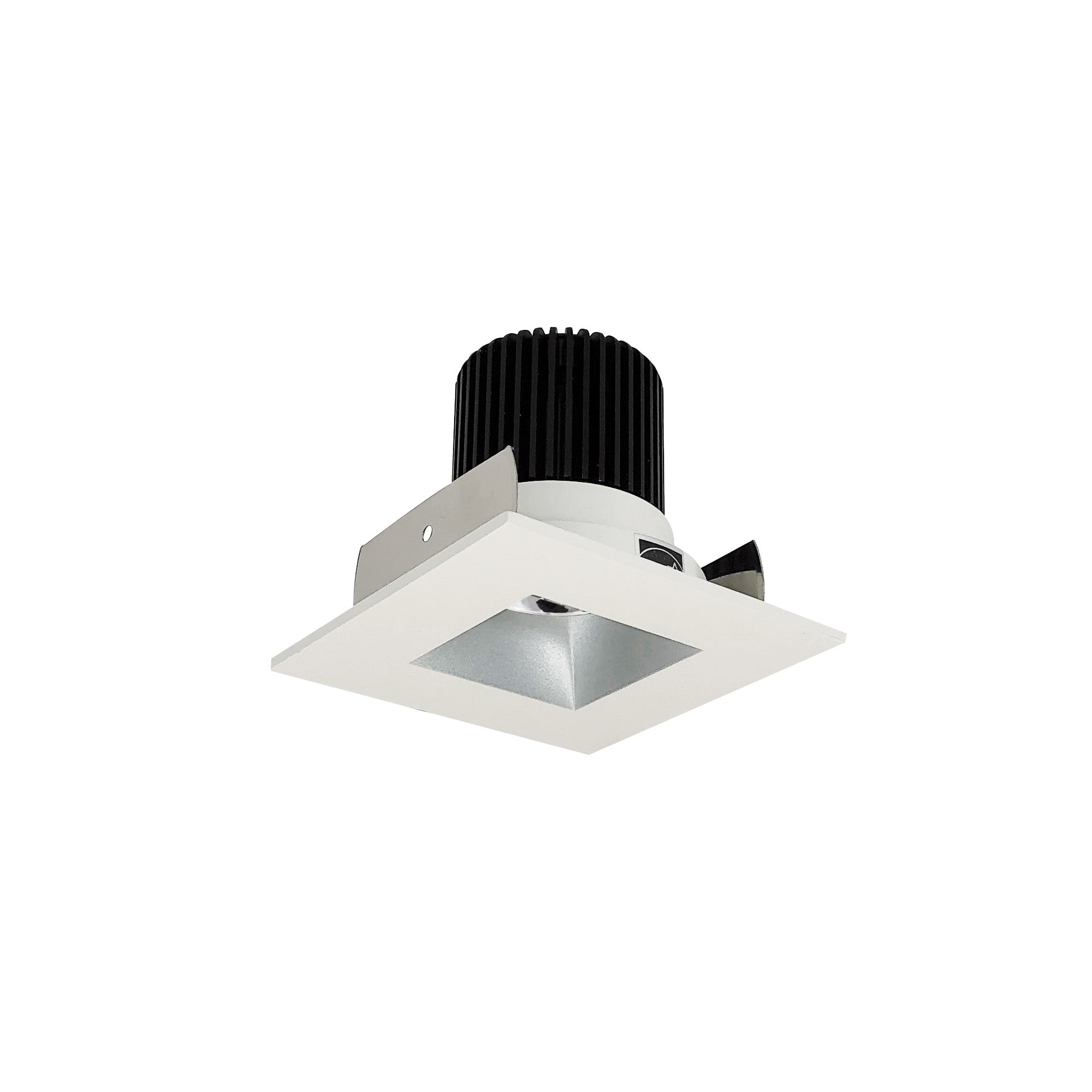Nora Lighting NIOB - 2SNDSQ30QHZMPW 2" Iolite LED Square Reflector with Square Aperture, 10 - Degree Optic, 800lm / 12W, 3000K, Haze Reflector / Matte Powder White Flange - Sonic Electric