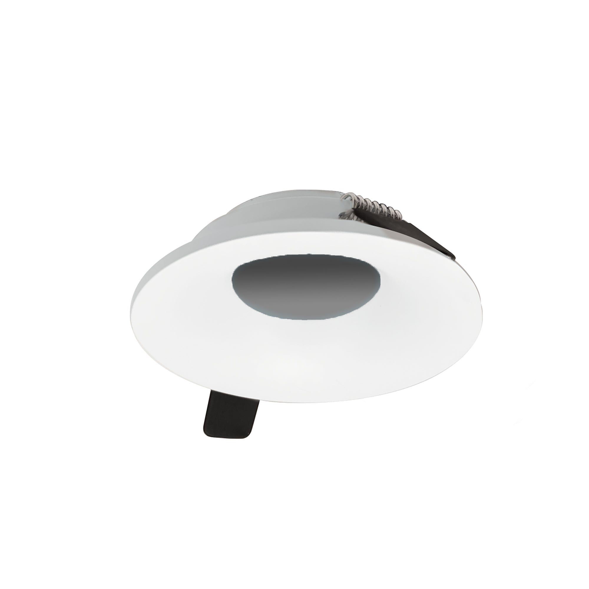 Nora Lighting NIOC - 2RNBMPW 2" Iolite Can - less Round Bullnose Trim, Matte Powder White finish - Sonic Electric