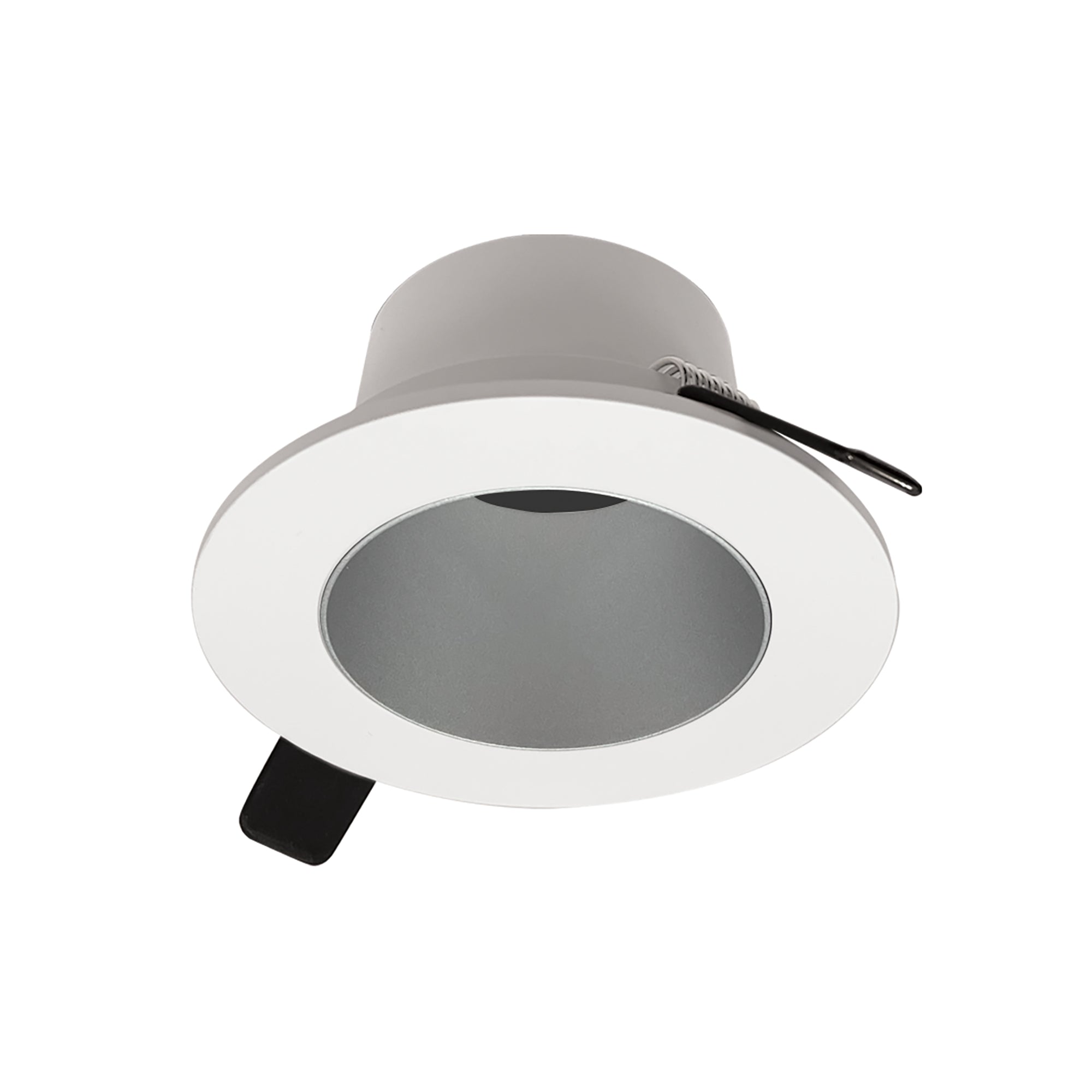 Nora Lighting NIOC - 2RNDCHW 2" Iolite Can - less Round Downlight Trim, Haze Reflector / White Flange - Sonic Electric