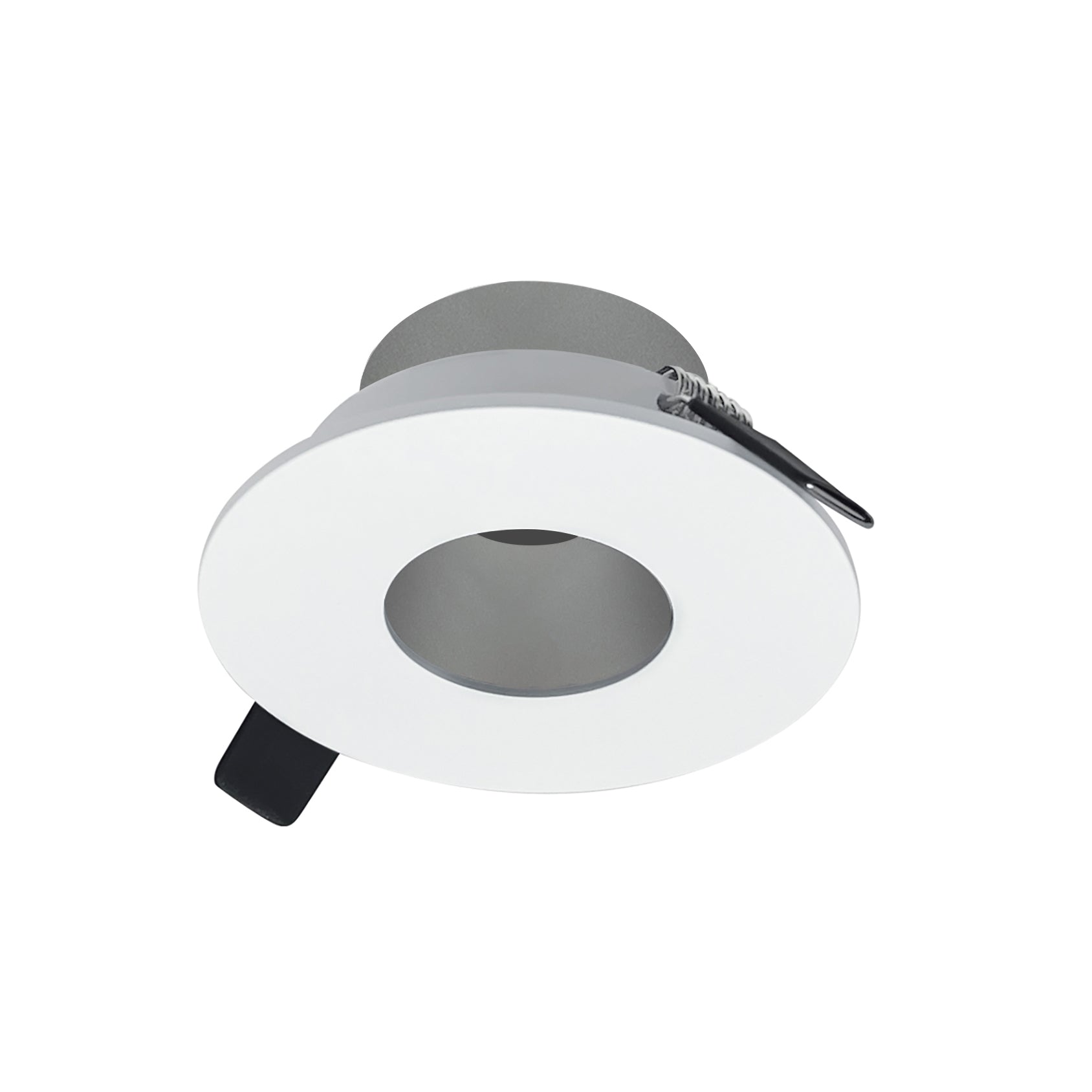 Nora Lighting NIOC - 2RPHHZMPW 2" Iolite Can - less Round Pinhole Trim, Haze Pinhole / Matte Powder White Flange - Sonic Electric