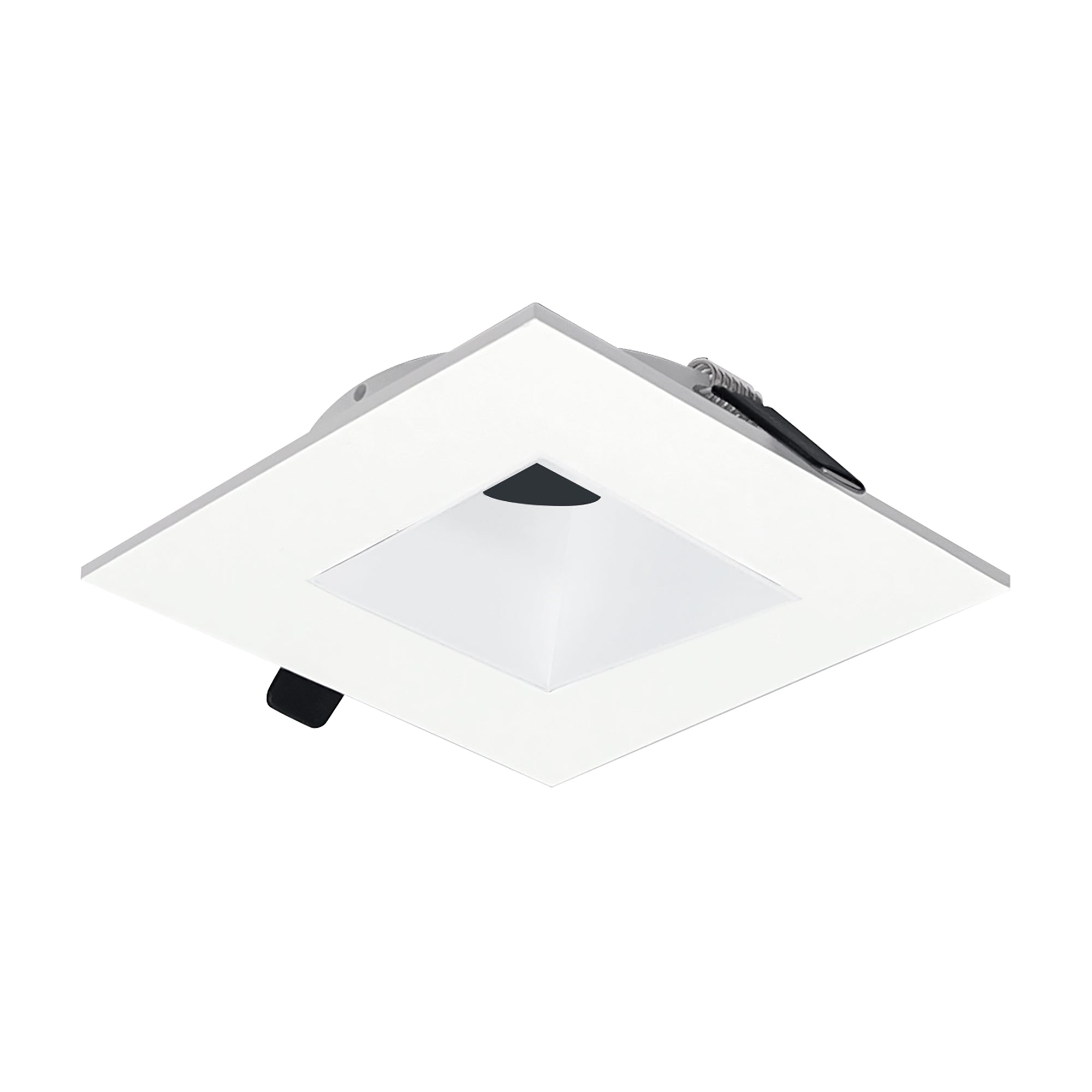 Nora Lighting NIOC - 2SNDSQMPW 2" Iolite Can - less Square Downlight Trim, Matte Powder White finish - Sonic Electric