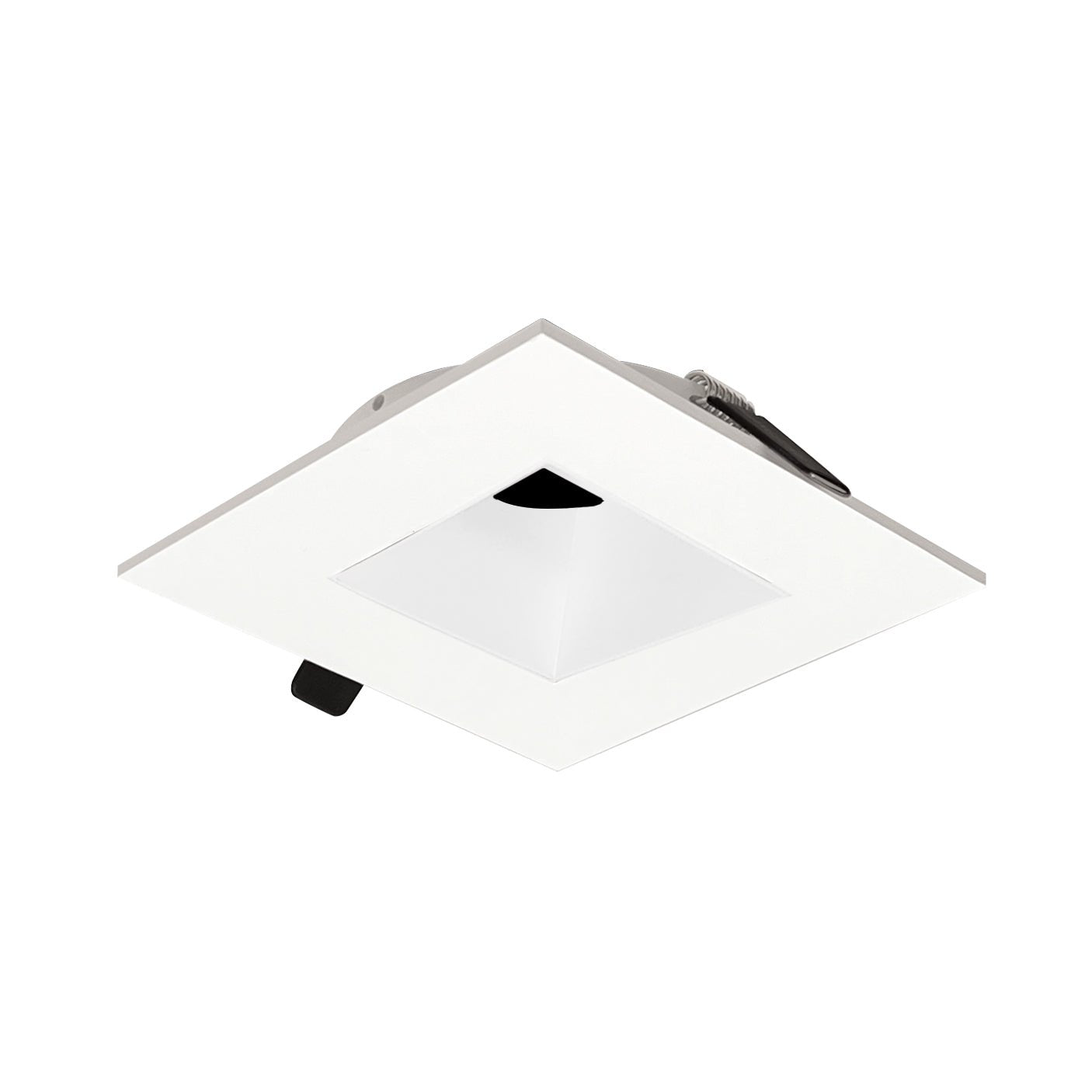 Nora Lighting NIOC - 2SNDSQWW 2" Iolite Can - less Square Downlight Trim, White finish - Sonic Electric