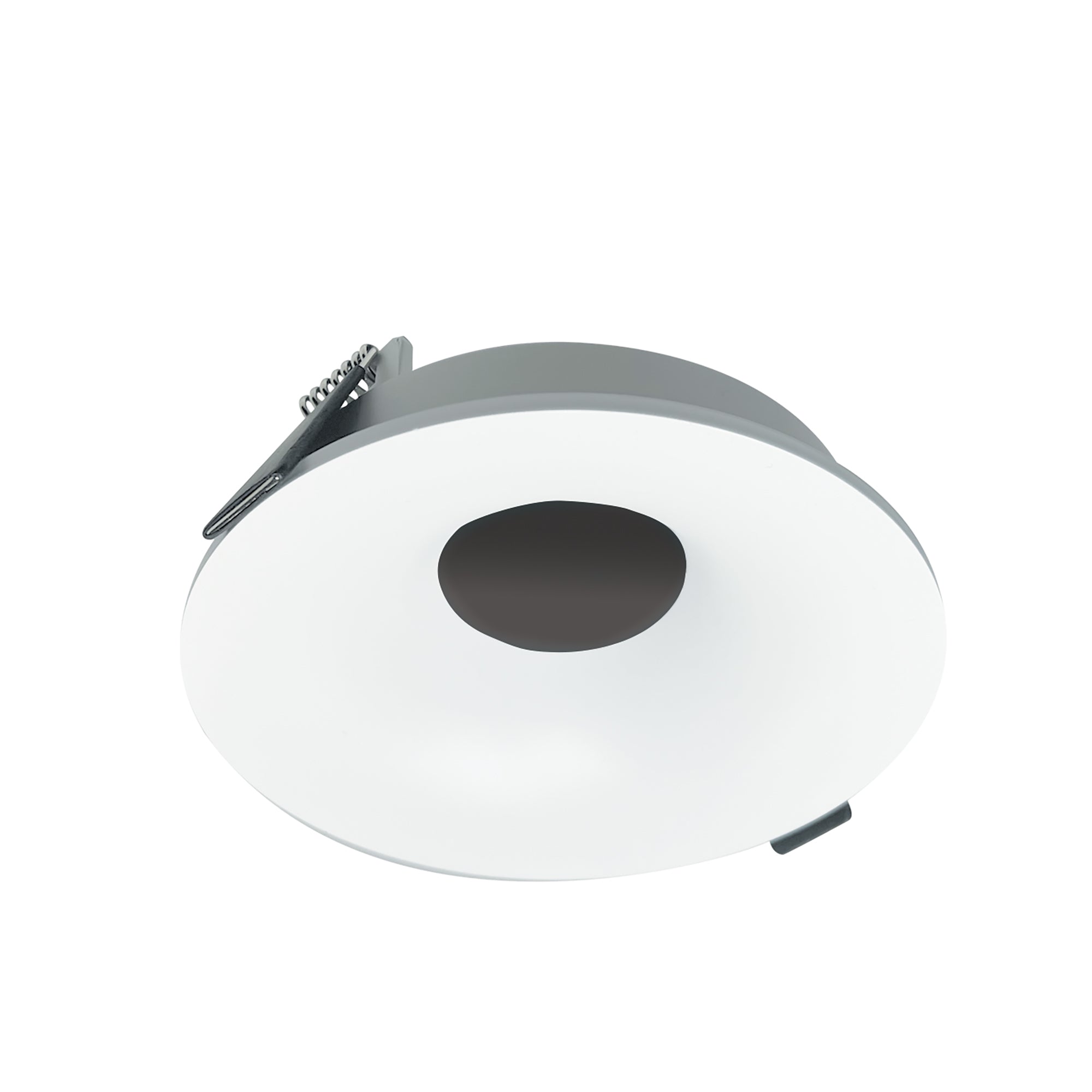 Nora Lighting NIOC - 4RNBMPW 4" Iolite Can - less Round Bullnose Trim, Matte Powder White finish - Sonic Electric