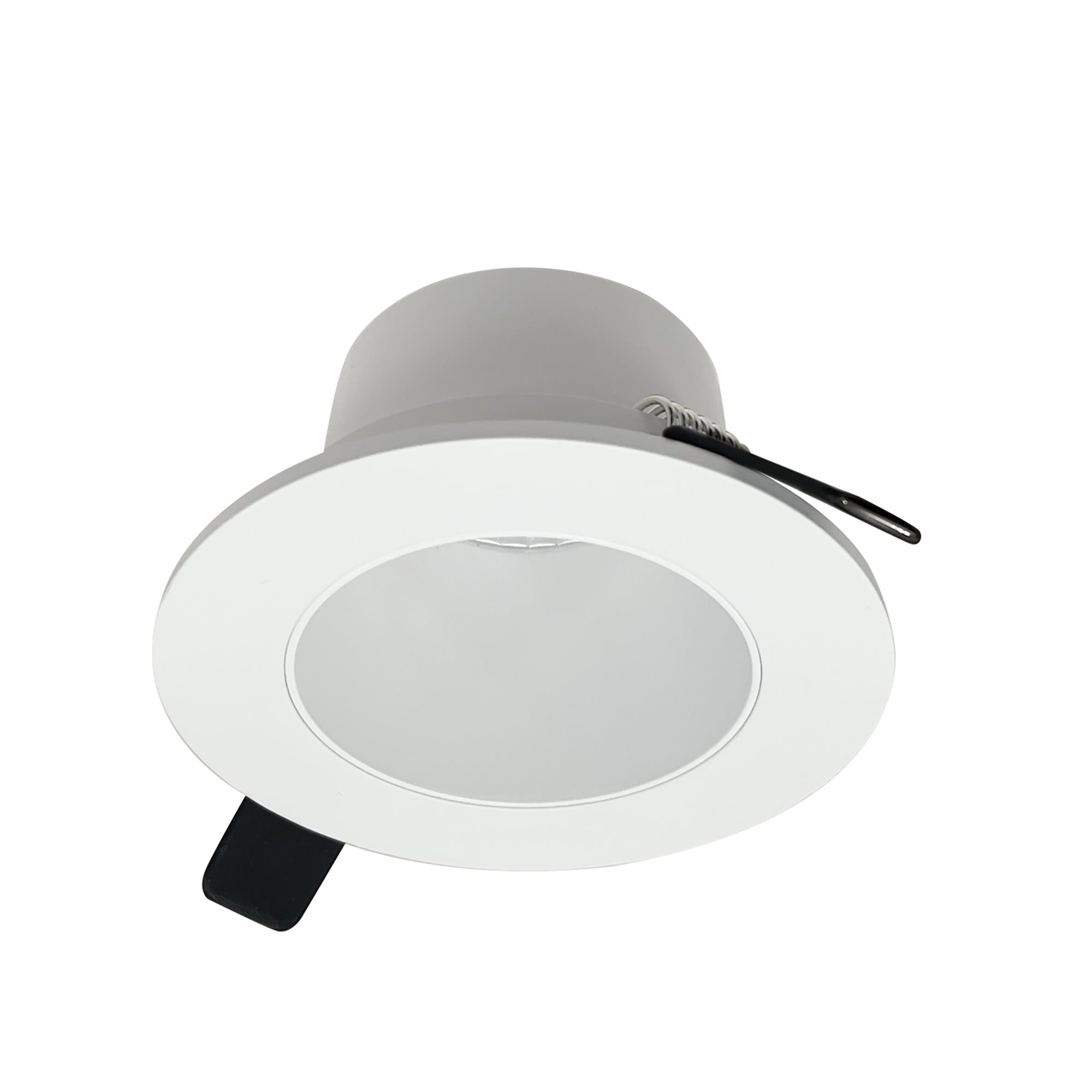 Nora Lighting NIOC - 4RNDCMPW 4" Iolite Can - less Round Downlight Trim, Matte Powder White finish - Sonic Electric