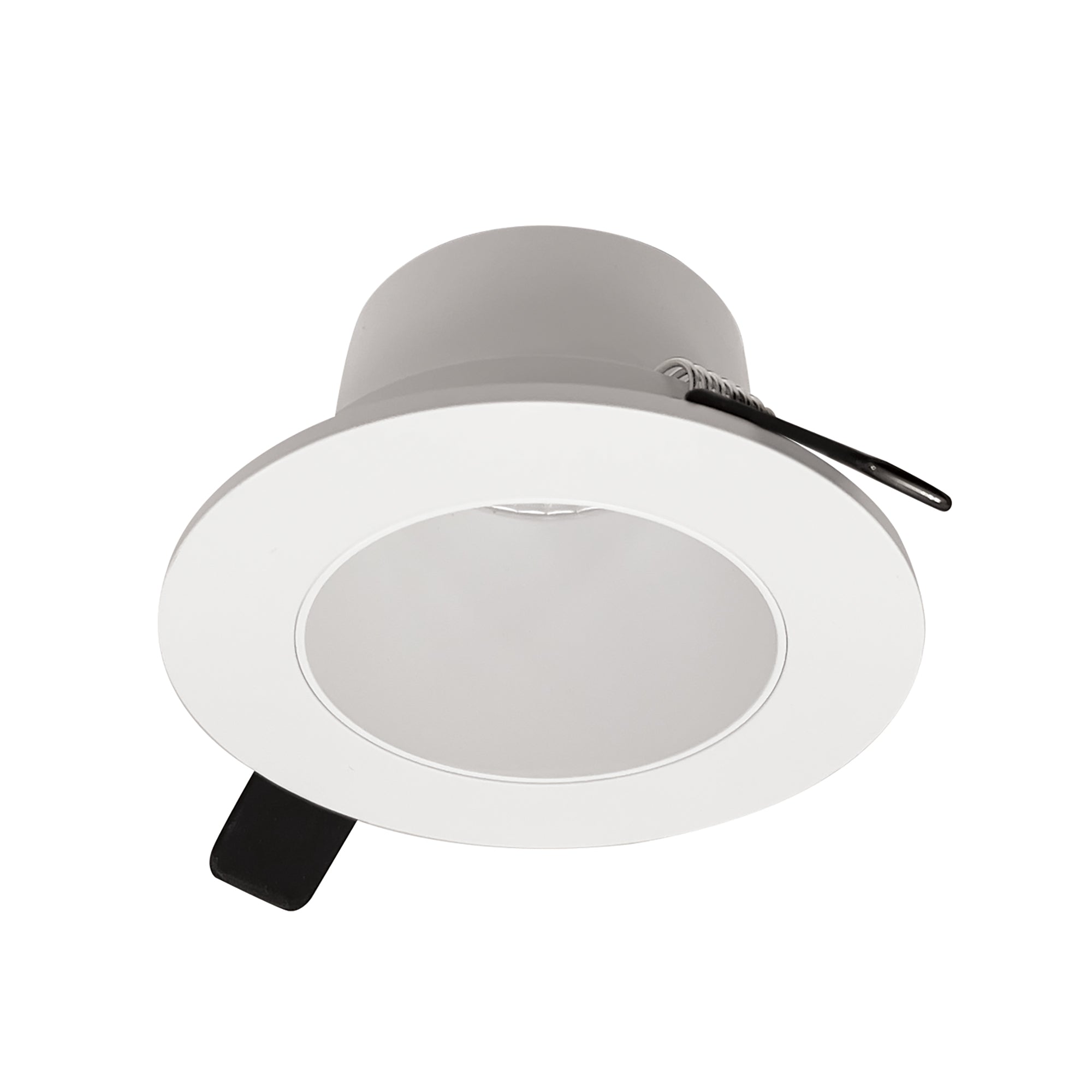 Nora Lighting NIOC - 4RNDCWW 4" Iolite Can - less Round Downlight Trim, White finish - Sonic Electric