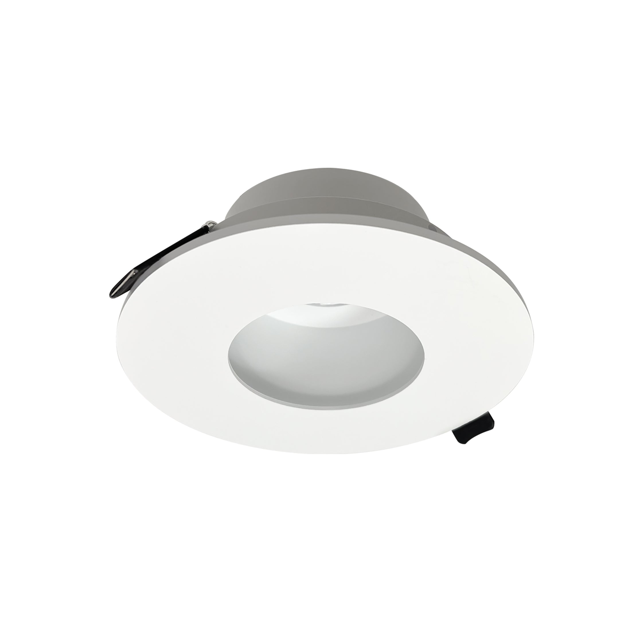 Nora Lighting NIOC - 4RPHMPW 4" Iolite Can - less Round Pinhole Trim, Matte Powder White finish - Sonic Electric