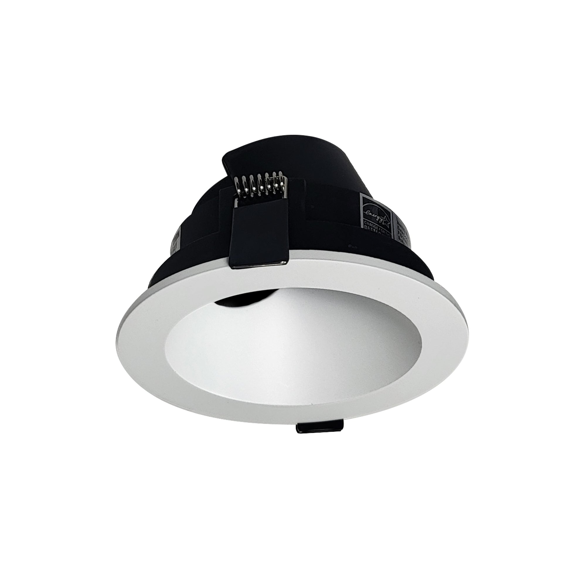 Nora Lighting NIOC - 4RSLAMPW 4" Iolite Can - less Adjustable Slot Trim, Matte Powder White finish - Sonic Electric